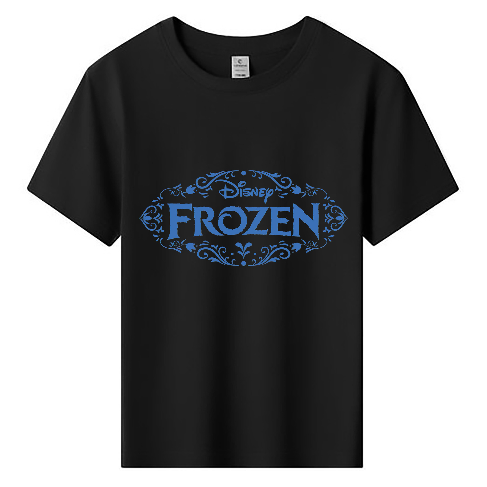 （画像用） アナと雪の女王 アンナ エルサ Frozen Anna Elsa 綿100％キッズTシャツ（フロントプリント）