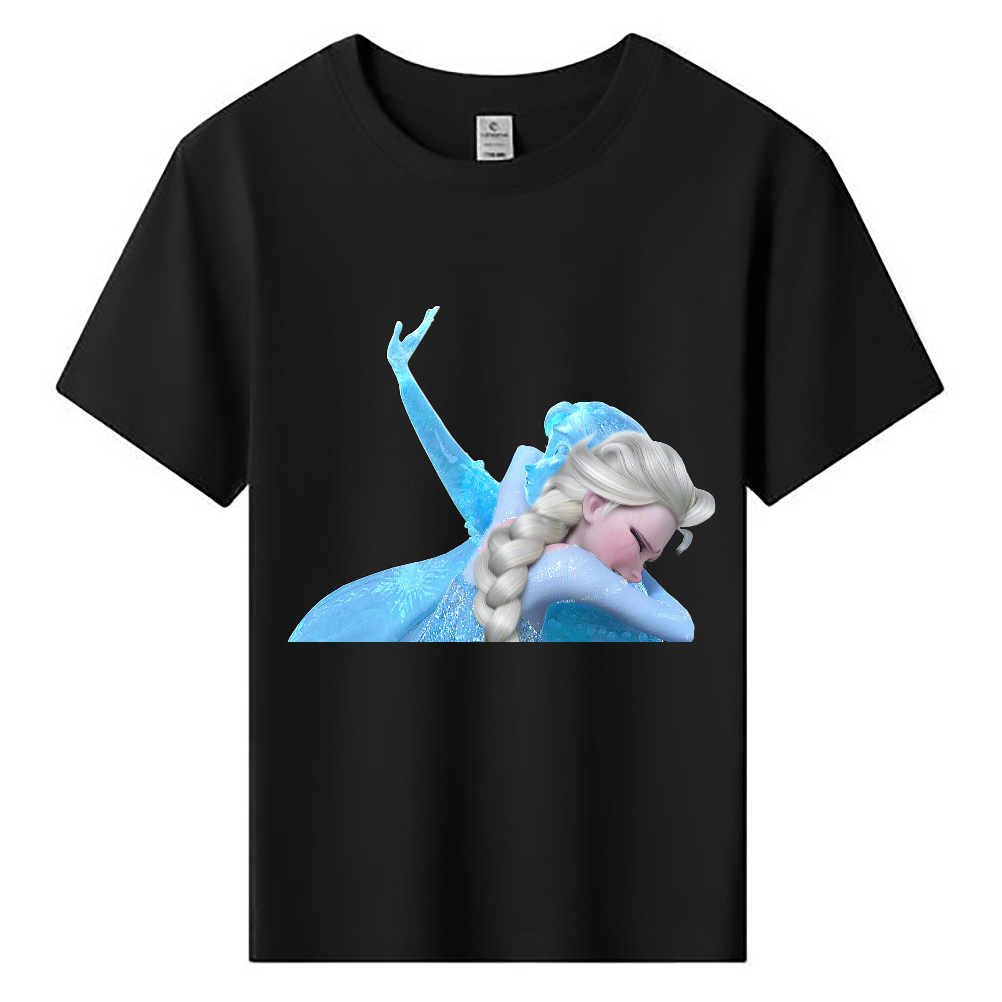 （画像用） アナと雪の女王 アンナ エルサ Frozen Anna Elsa 綿100％キッズTシャツ（フロントプリント）
