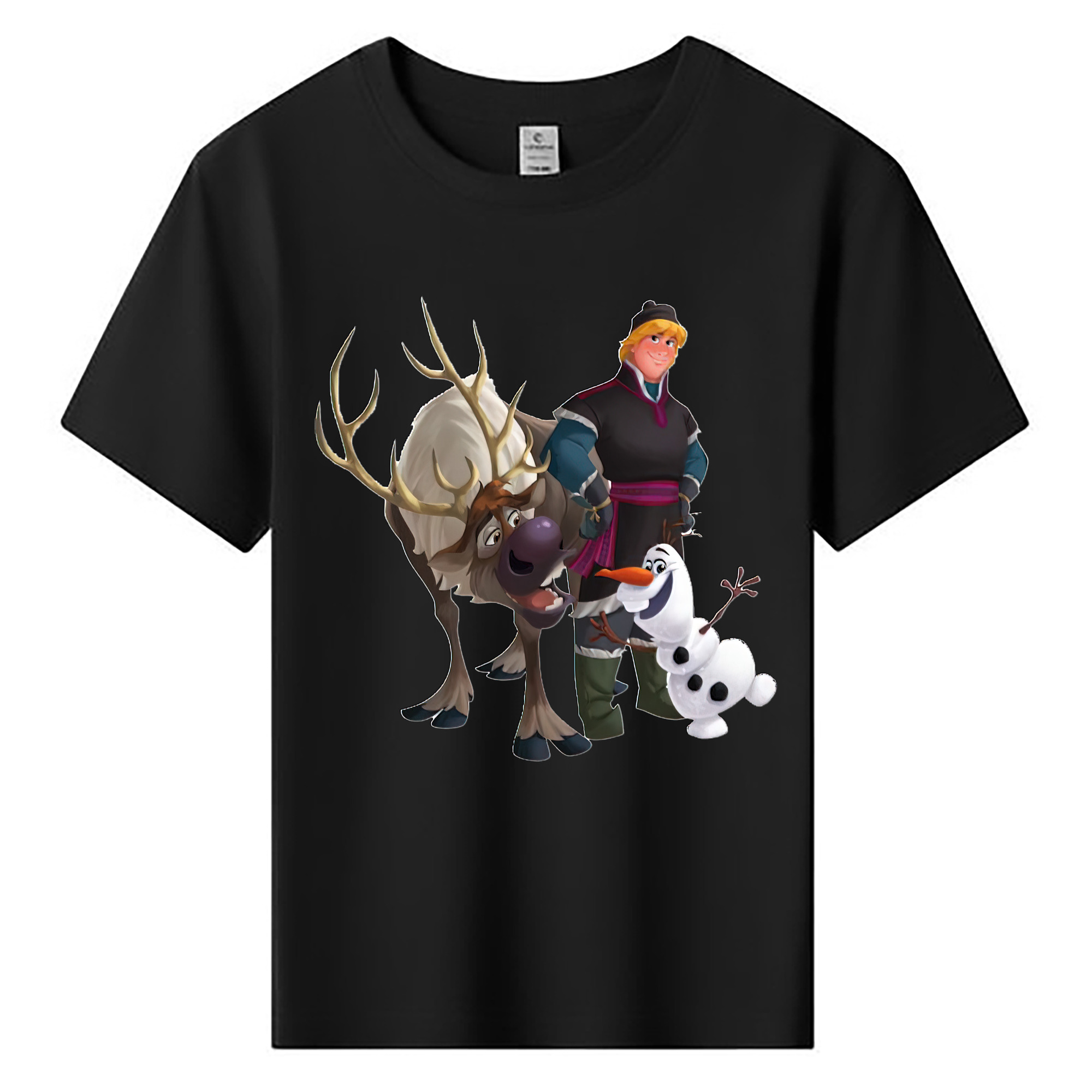 （画像用） アナと雪の女王 アンナ エルサ Frozen Anna Elsa 綿100％キッズTシャツ（フロントプリント）