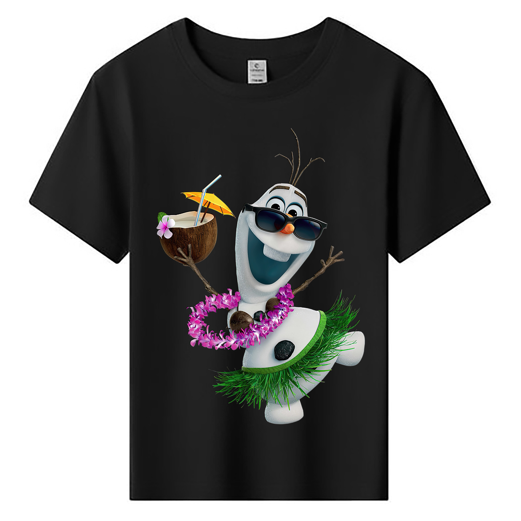 （画像用） アナと雪の女王 アンナ エルサ Frozen Anna Elsa 綿100％キッズTシャツ（フロントプリント）