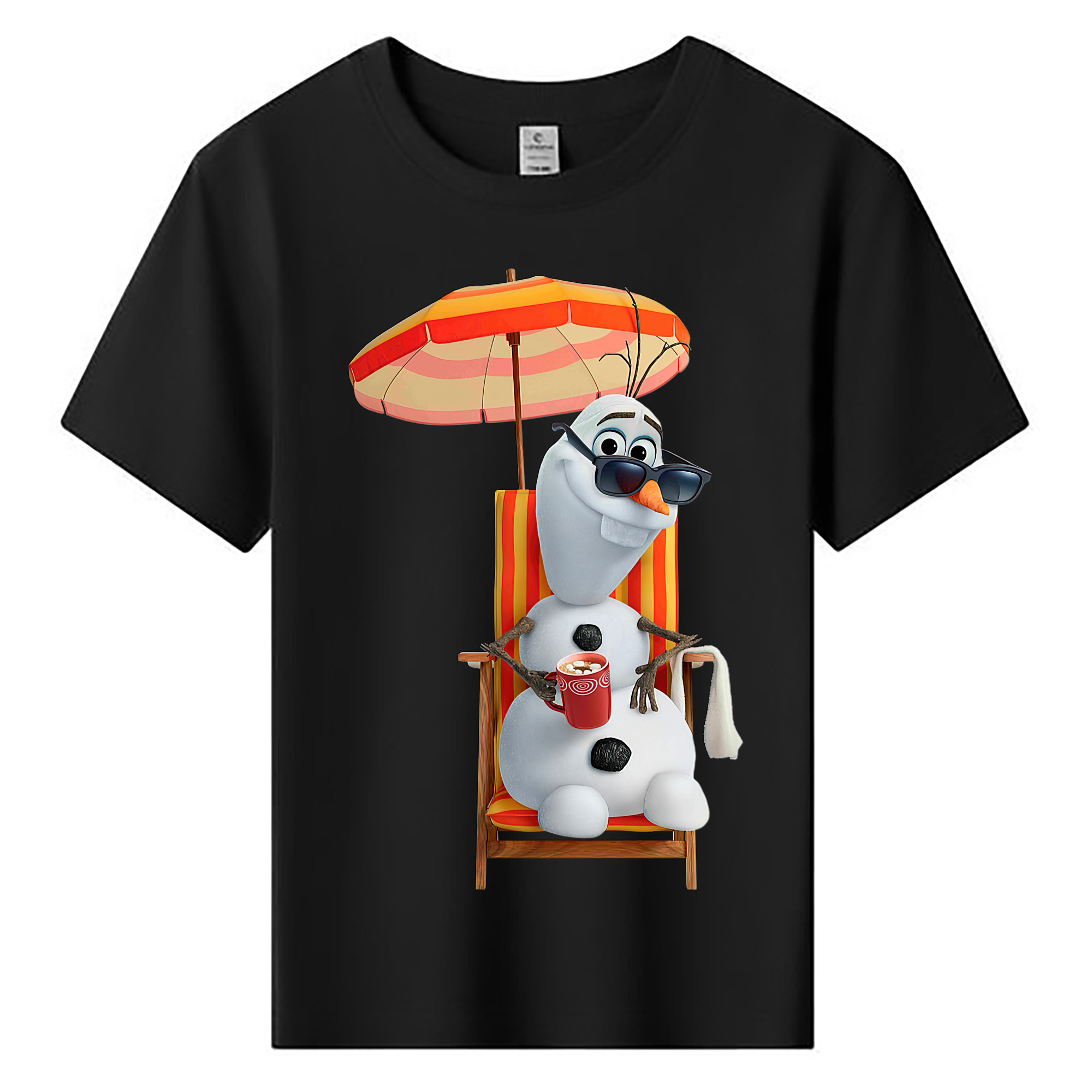 （画像用） アナと雪の女王 アンナ エルサ Frozen Anna Elsa 綿100％キッズTシャツ（フロントプリント）