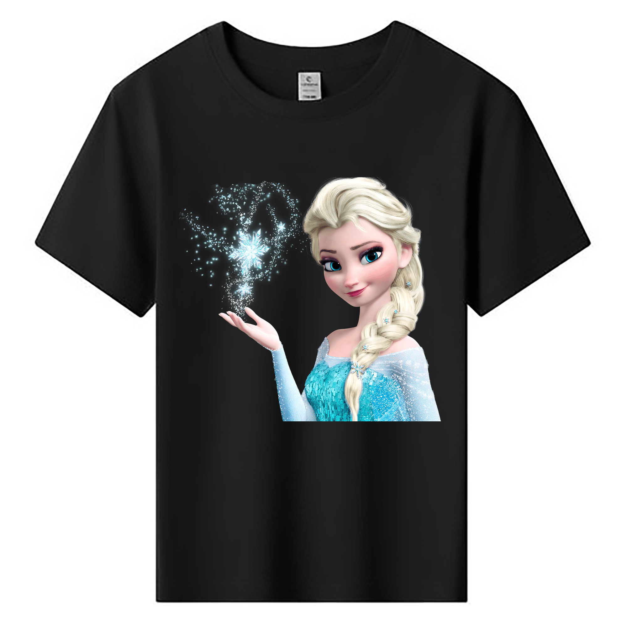 （画像用） アナと雪の女王 アンナ エルサ Frozen Anna Elsa 綿100％キッズTシャツ（フロントプリント）