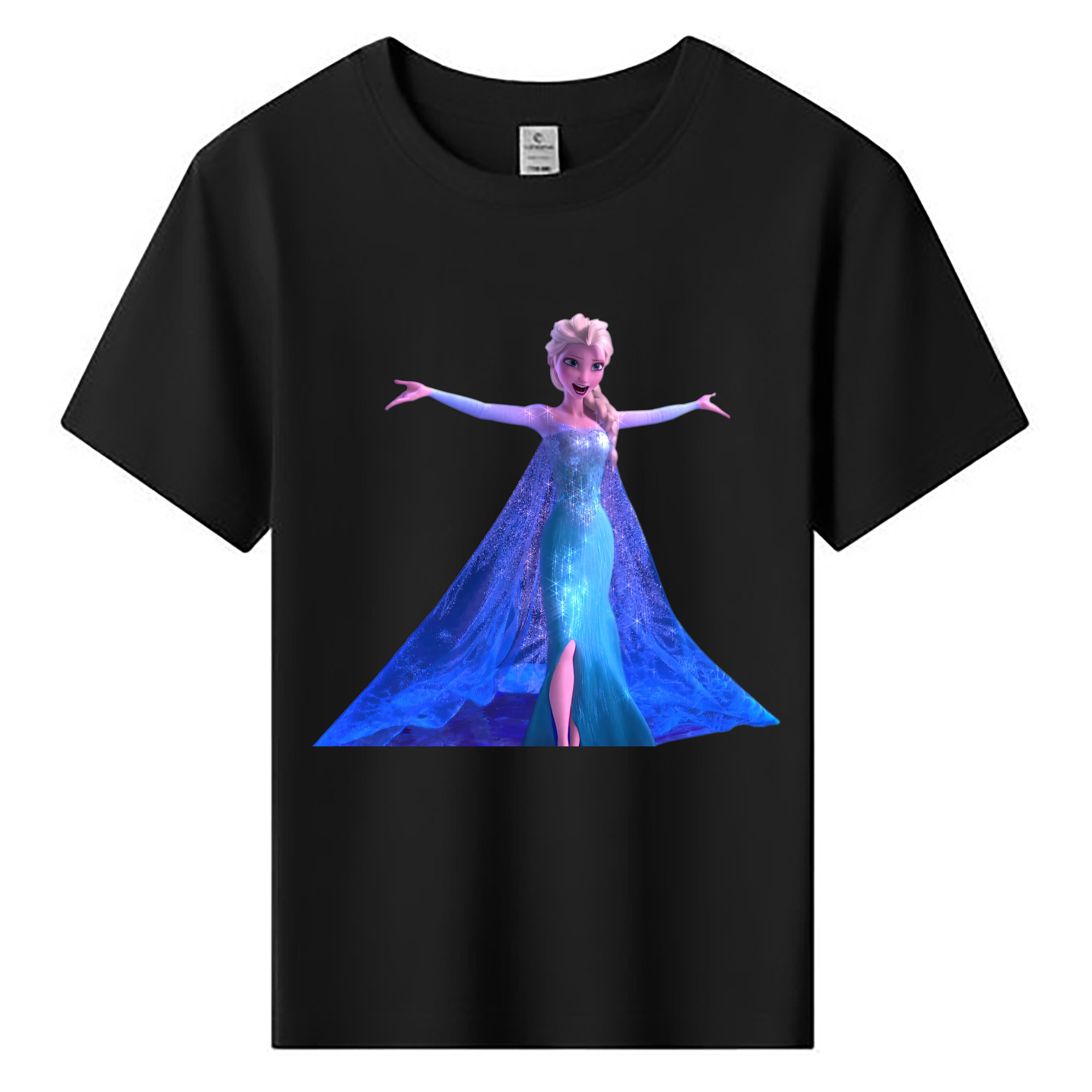 （画像用） アナと雪の女王 アンナ エルサ Frozen Anna Elsa 綿100％キッズTシャツ（フロントプリント）
