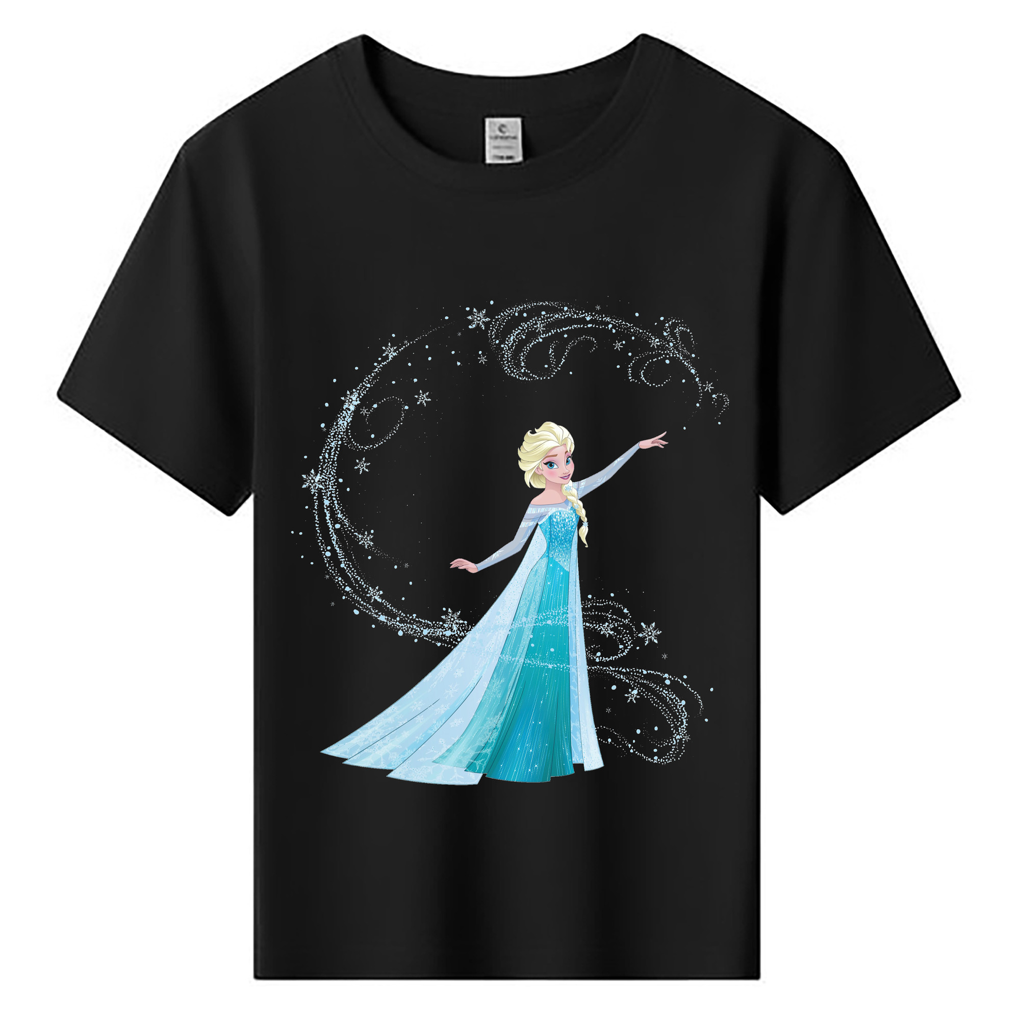 （画像用） アナと雪の女王 アンナ エルサ Frozen Anna Elsa 綿100％キッズTシャツ（フロントプリント）