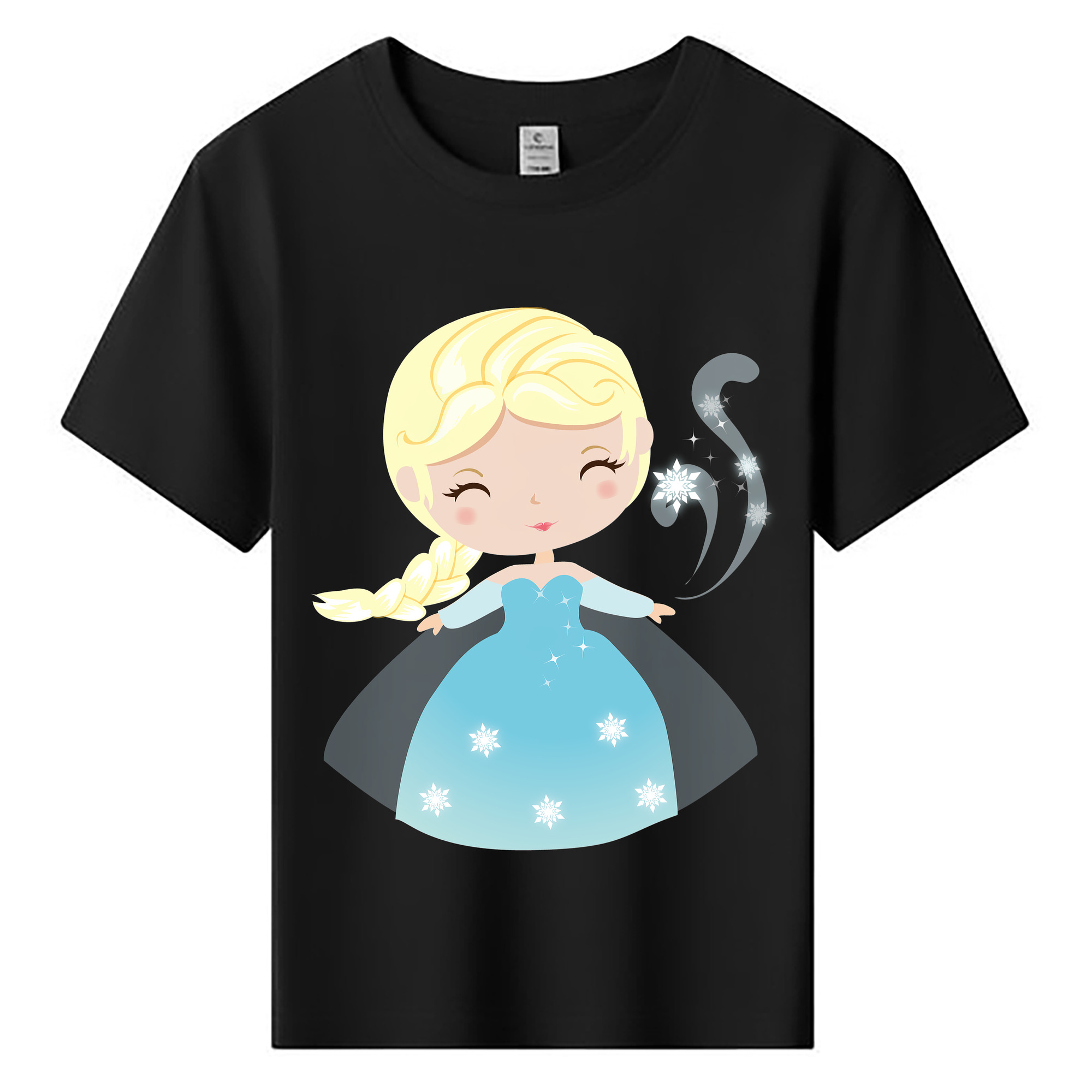 （画像用） アナと雪の女王 アンナ エルサ Frozen Anna Elsa 綿100％キッズTシャツ（フロントプリント）