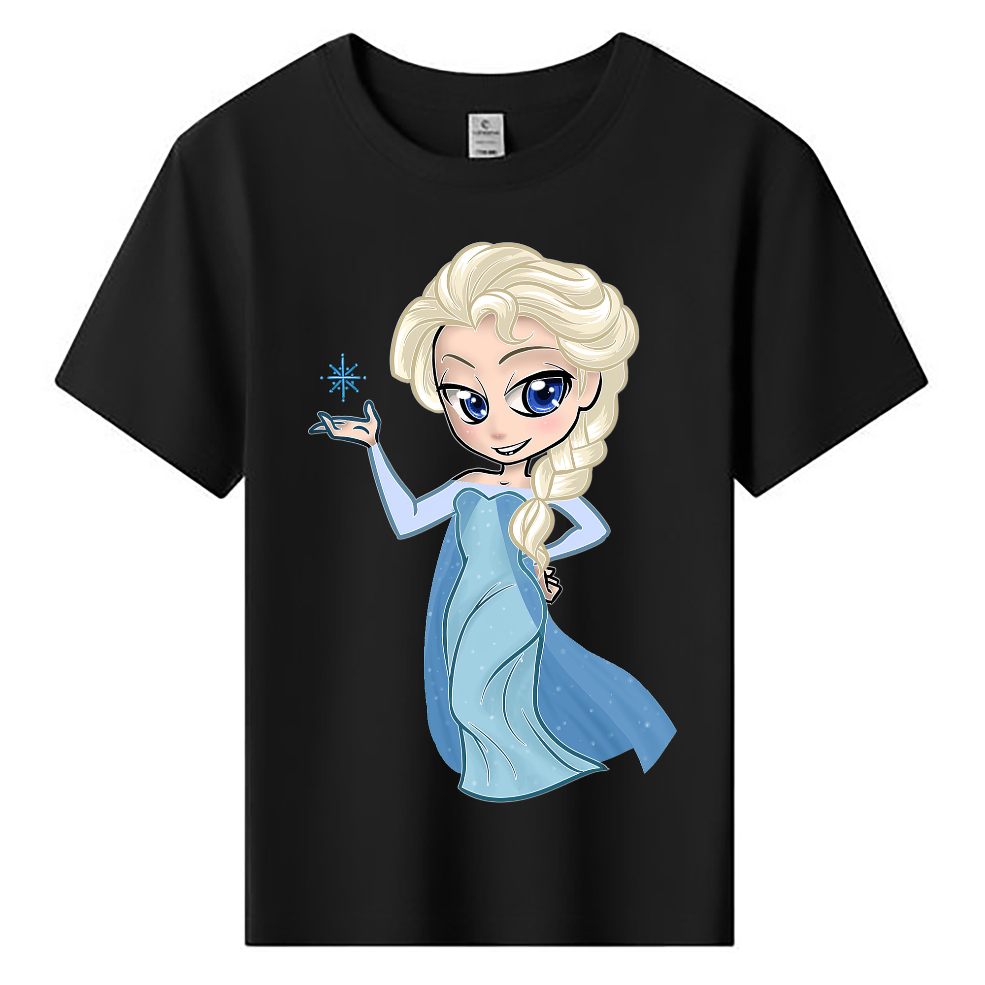 （画像用） アナと雪の女王 アンナ エルサ Frozen Anna Elsa 綿100％キッズTシャツ（フロントプリント）
