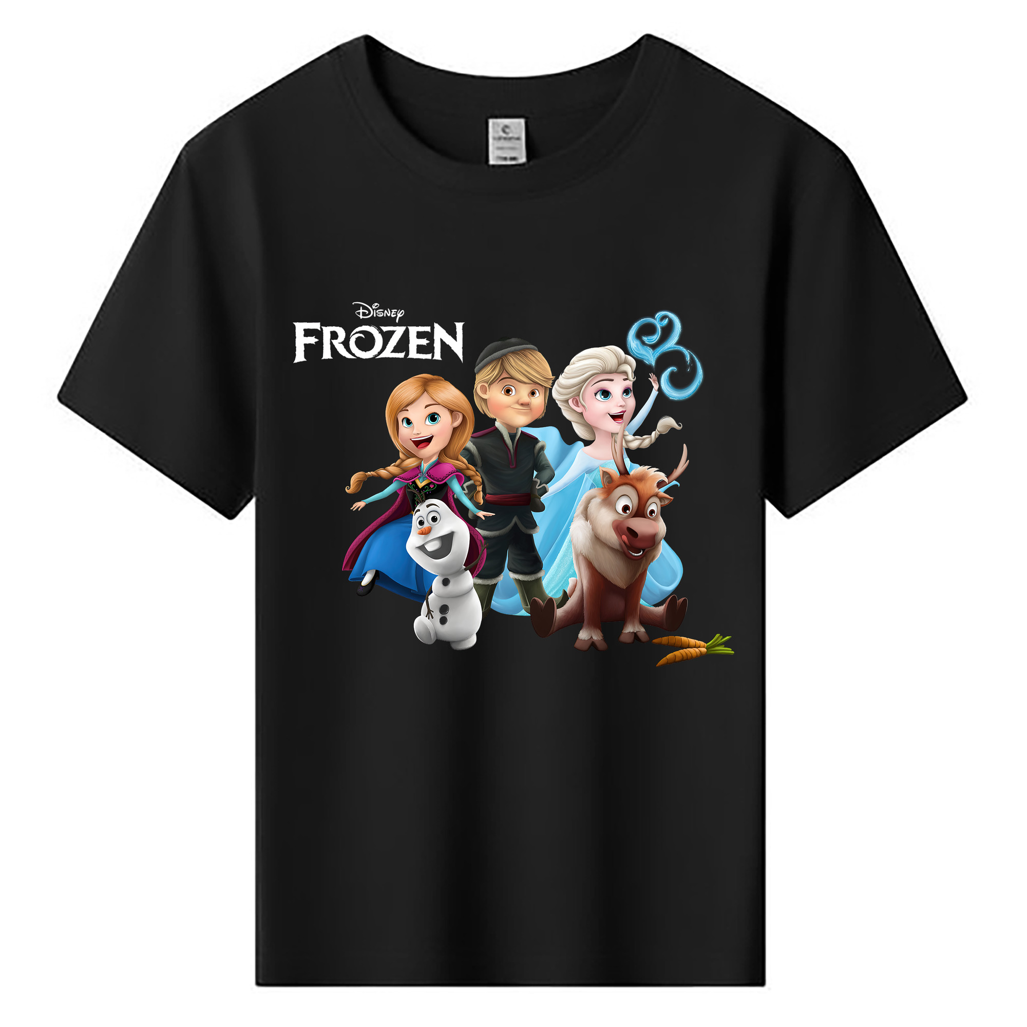 （画像用） アナと雪の女王 アンナ エルサ Frozen Anna Elsa 綿100％キッズTシャツ（フロントプリント）