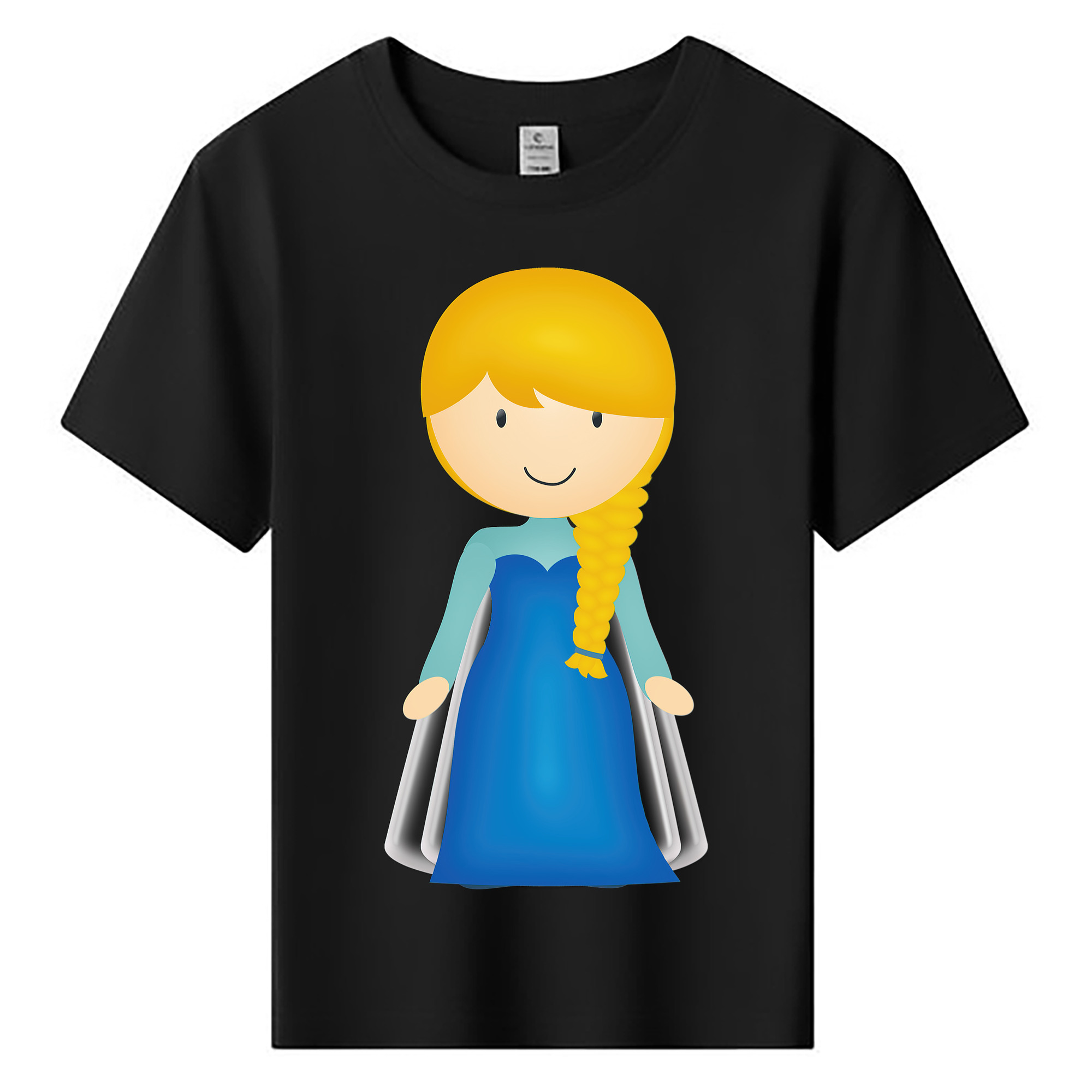 （画像用） アナと雪の女王 アンナ エルサ Frozen Anna Elsa 綿100％キッズTシャツ（フロントプリント）
