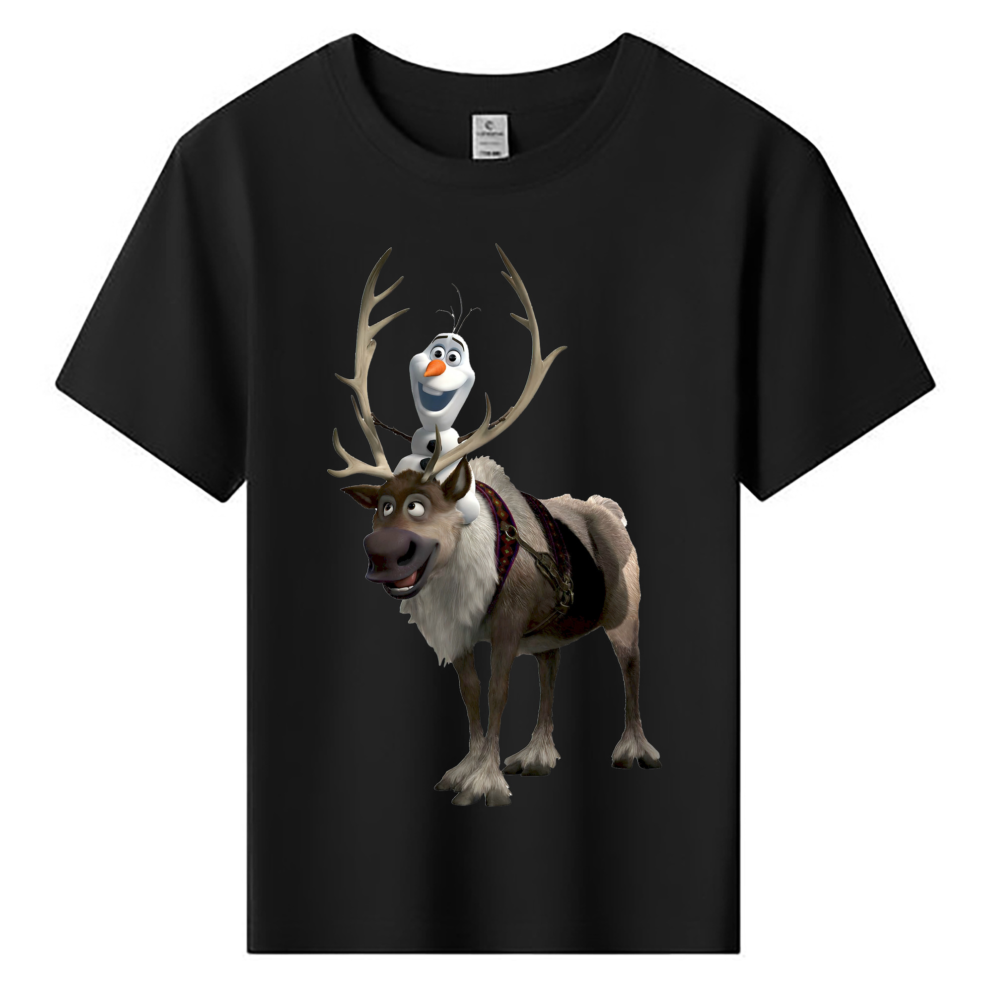 （画像用） アナと雪の女王 アンナ エルサ Frozen Anna Elsa 綿100％キッズTシャツ（フロントプリント）