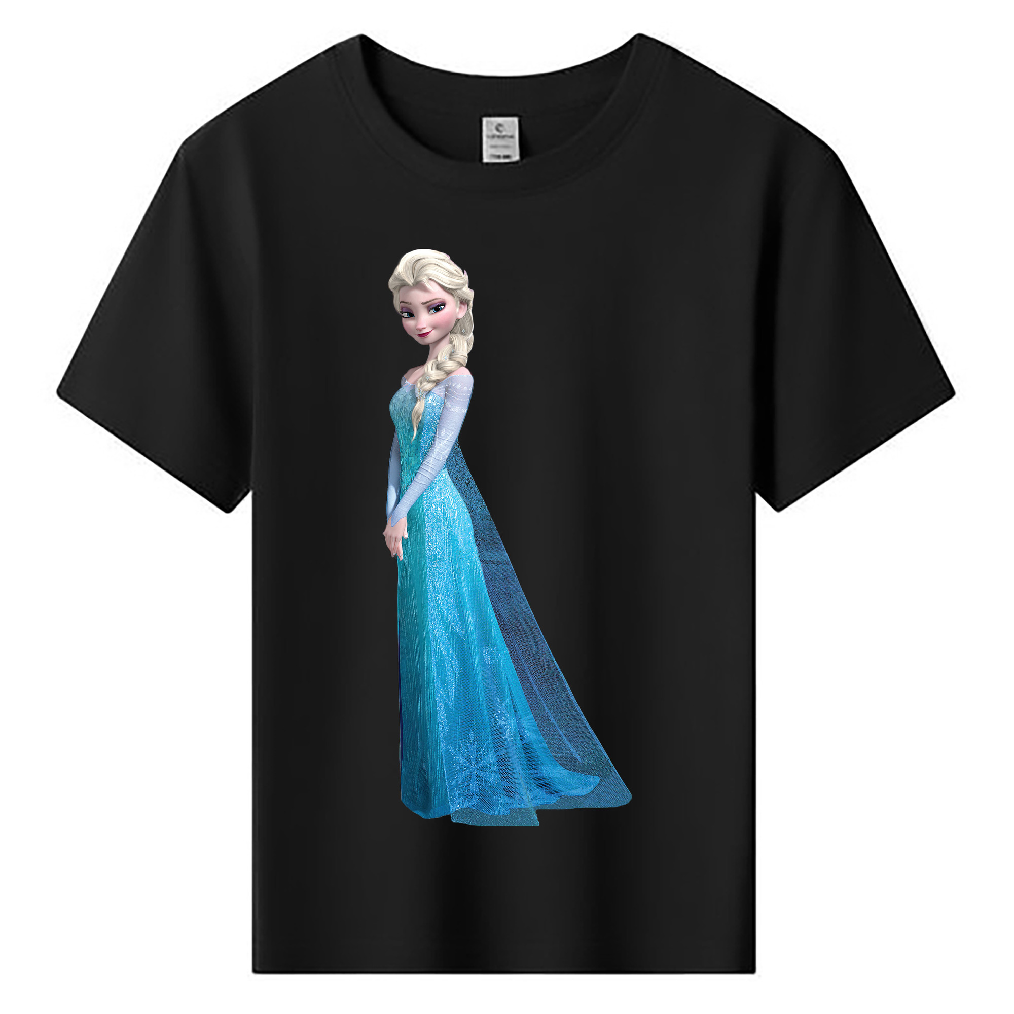 （画像用） アナと雪の女王 アンナ エルサ Frozen Anna Elsa 綿100％キッズTシャツ（フロントプリント）