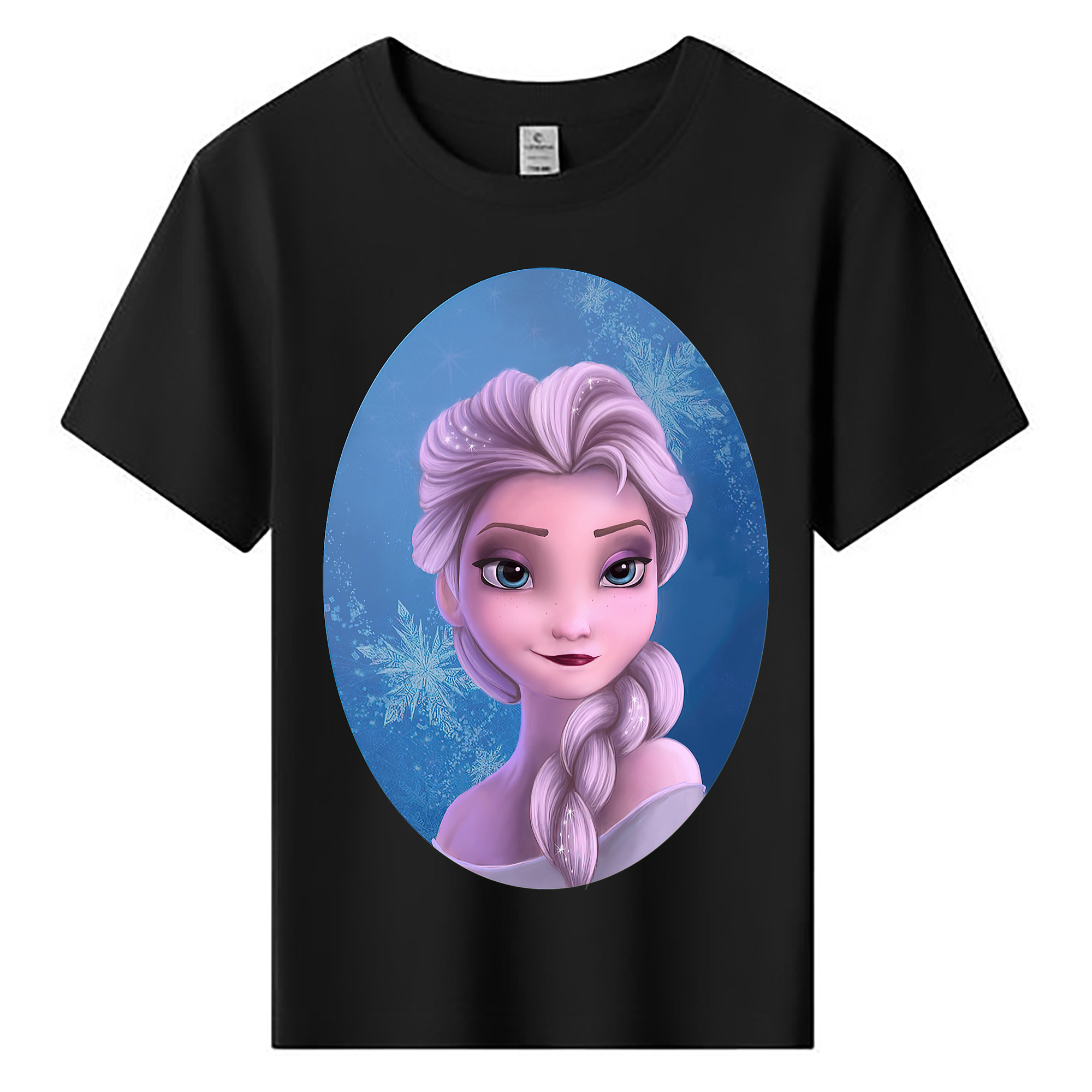 （画像用） アナと雪の女王 アンナ エルサ Frozen Anna Elsa 綿100％キッズTシャツ（フロントプリント）