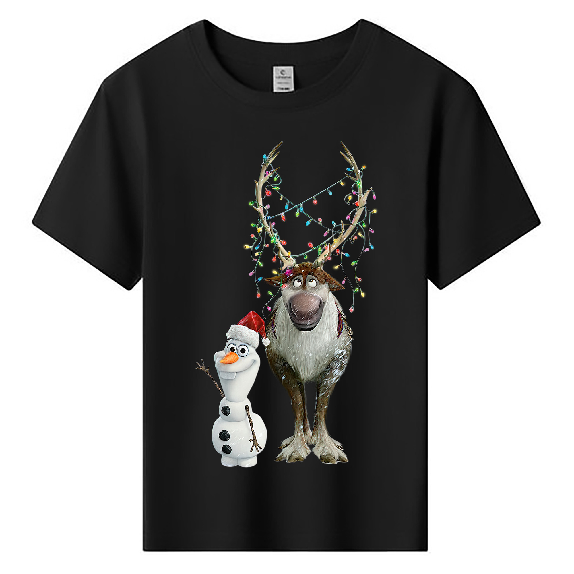 （画像用） アナと雪の女王 アンナ エルサ Frozen Anna Elsa 綿100％キッズTシャツ（フロントプリント）