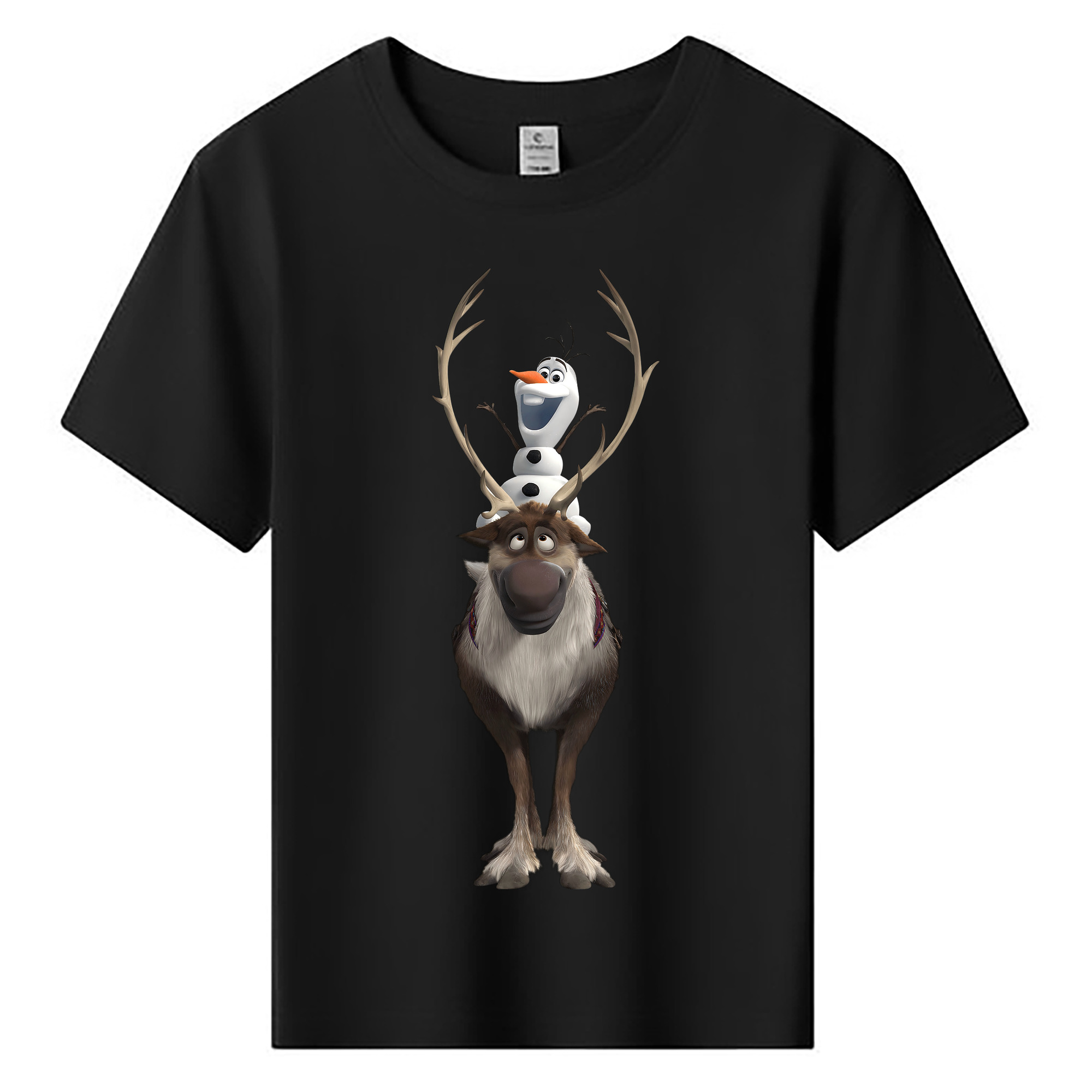（画像用） アナと雪の女王 アンナ エルサ Frozen Anna Elsa 綿100％キッズTシャツ（フロントプリント）