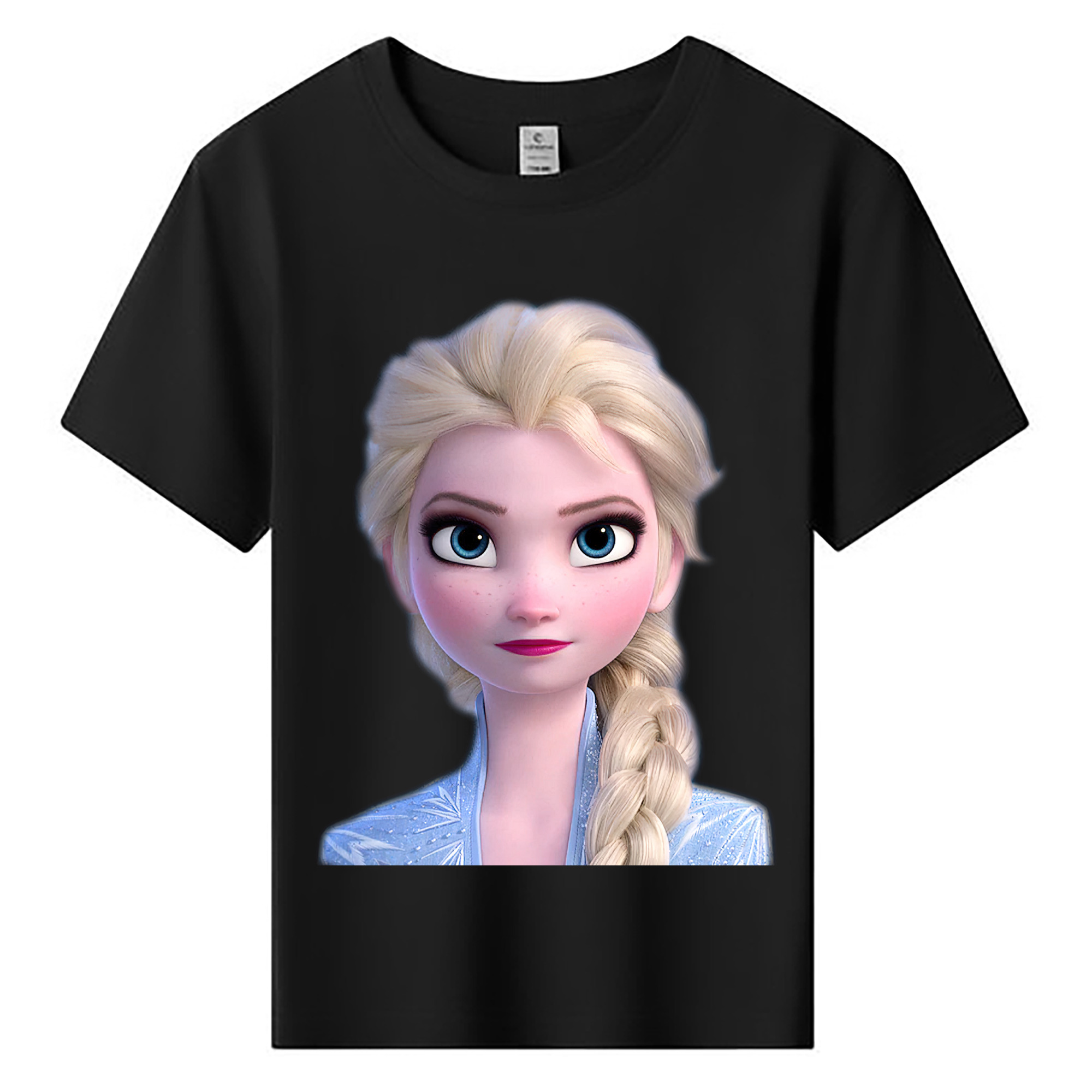 （画像用） アナと雪の女王 アンナ エルサ Frozen Anna Elsa 綿100％キッズTシャツ（フロントプリント）