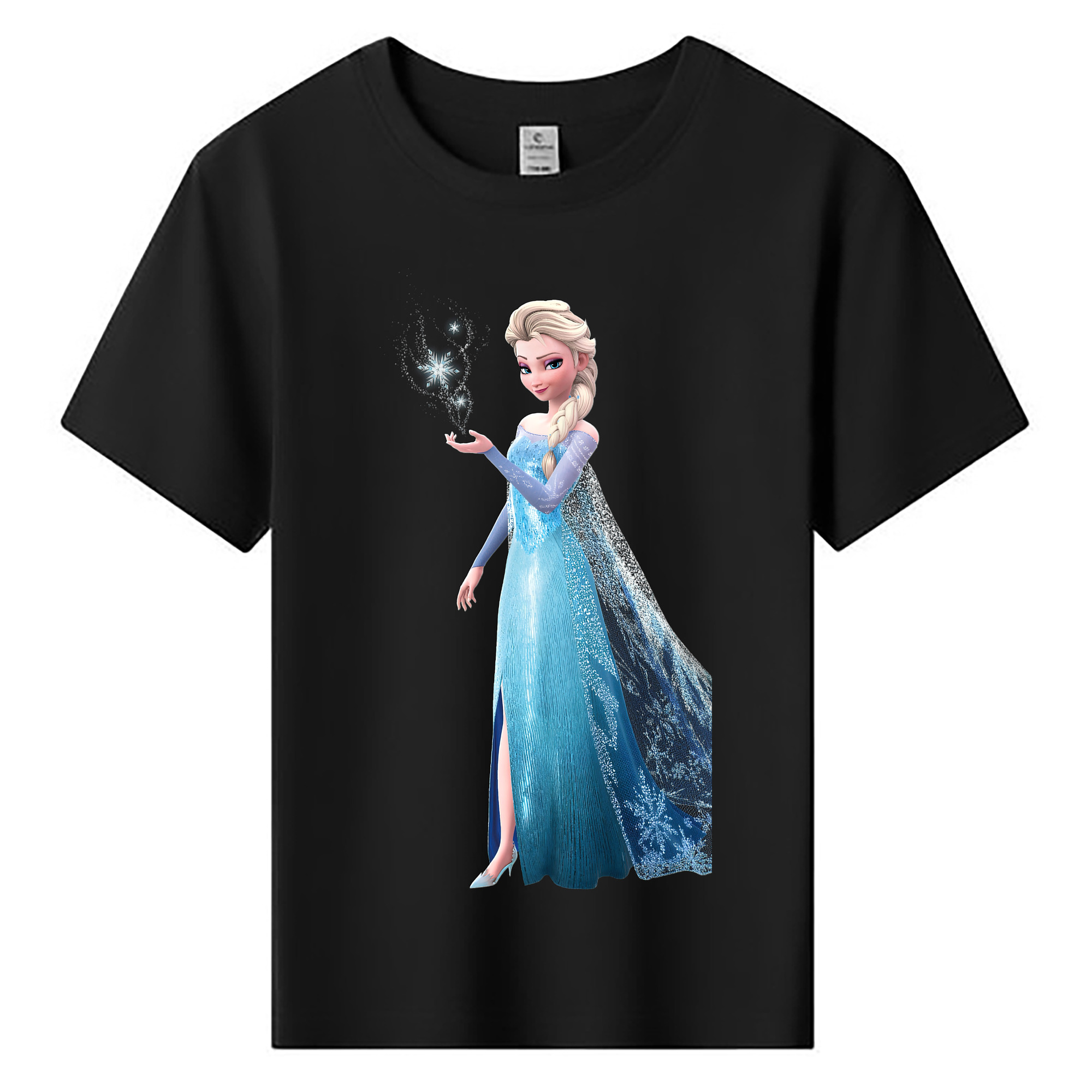 （画像用） アナと雪の女王 アンナ エルサ Frozen Anna Elsa 綿100％キッズTシャツ（フロントプリント）