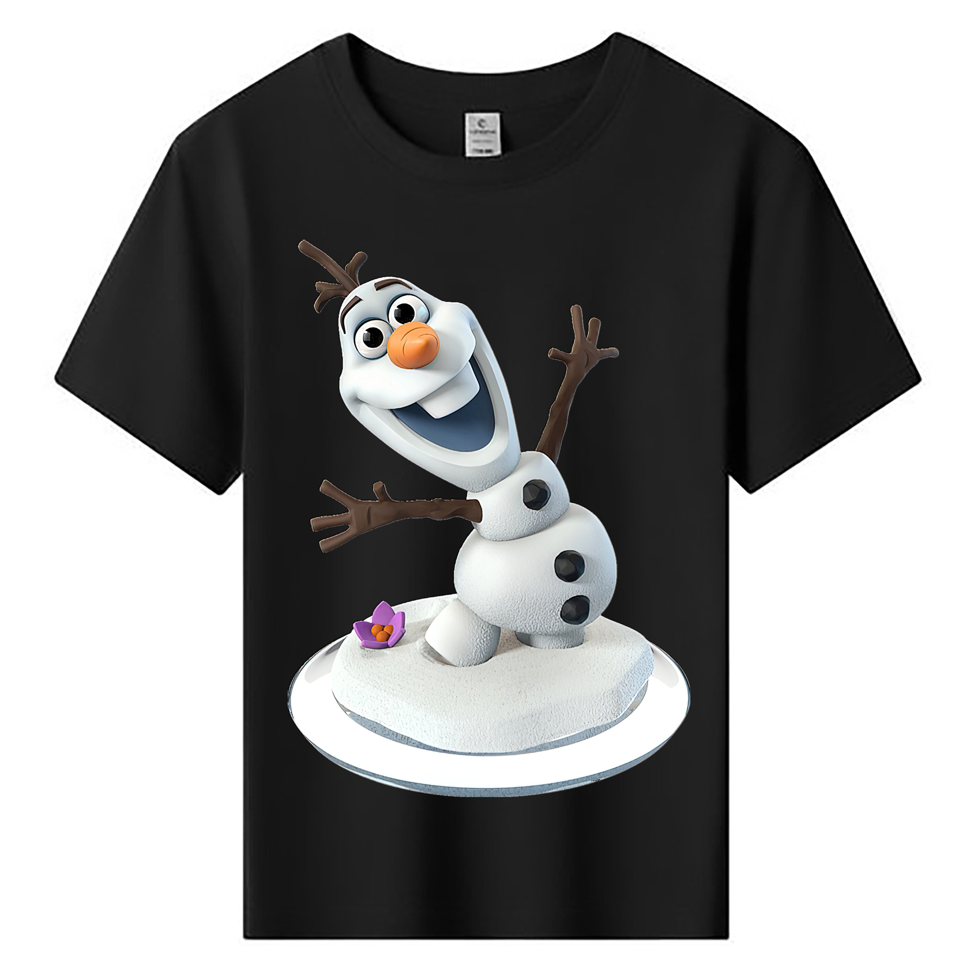 （画像用） アナと雪の女王 アンナ エルサ Frozen Anna Elsa 綿100％キッズTシャツ（フロントプリント）