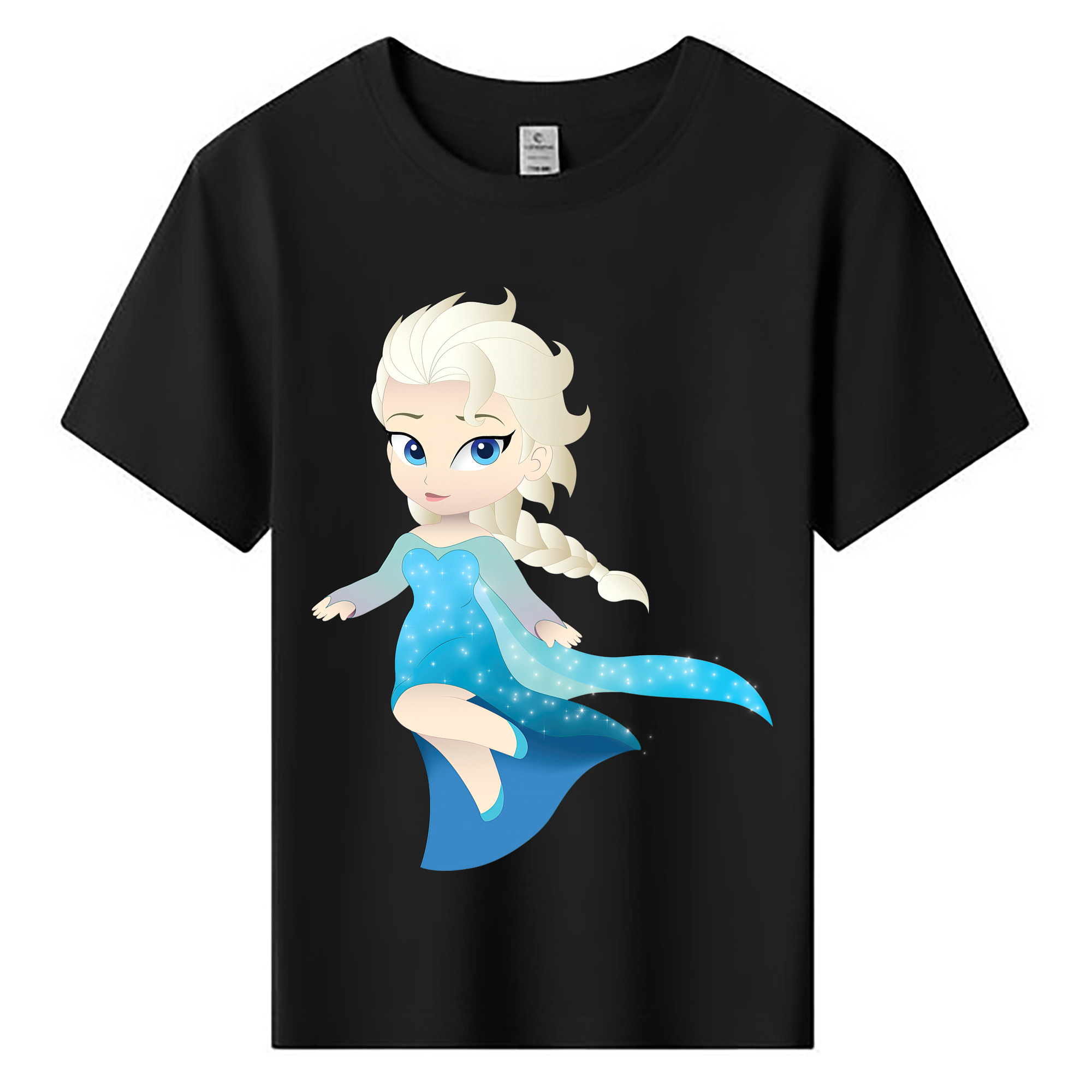 （画像用） アナと雪の女王 アンナ エルサ Frozen Anna Elsa 綿100％キッズTシャツ（フロントプリント）