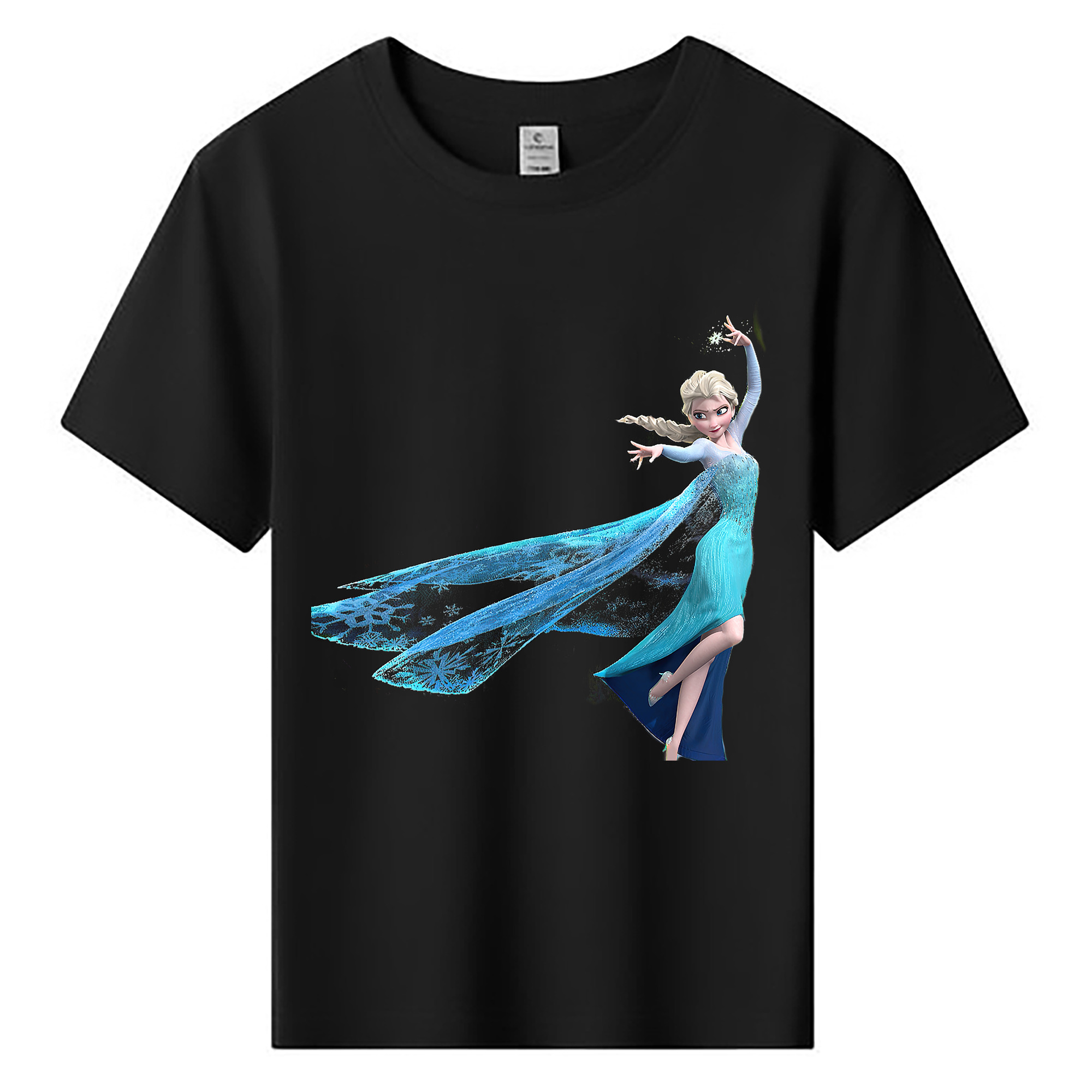 （画像用） アナと雪の女王 アンナ エルサ Frozen Anna Elsa 綿100％キッズTシャツ（フロントプリント）