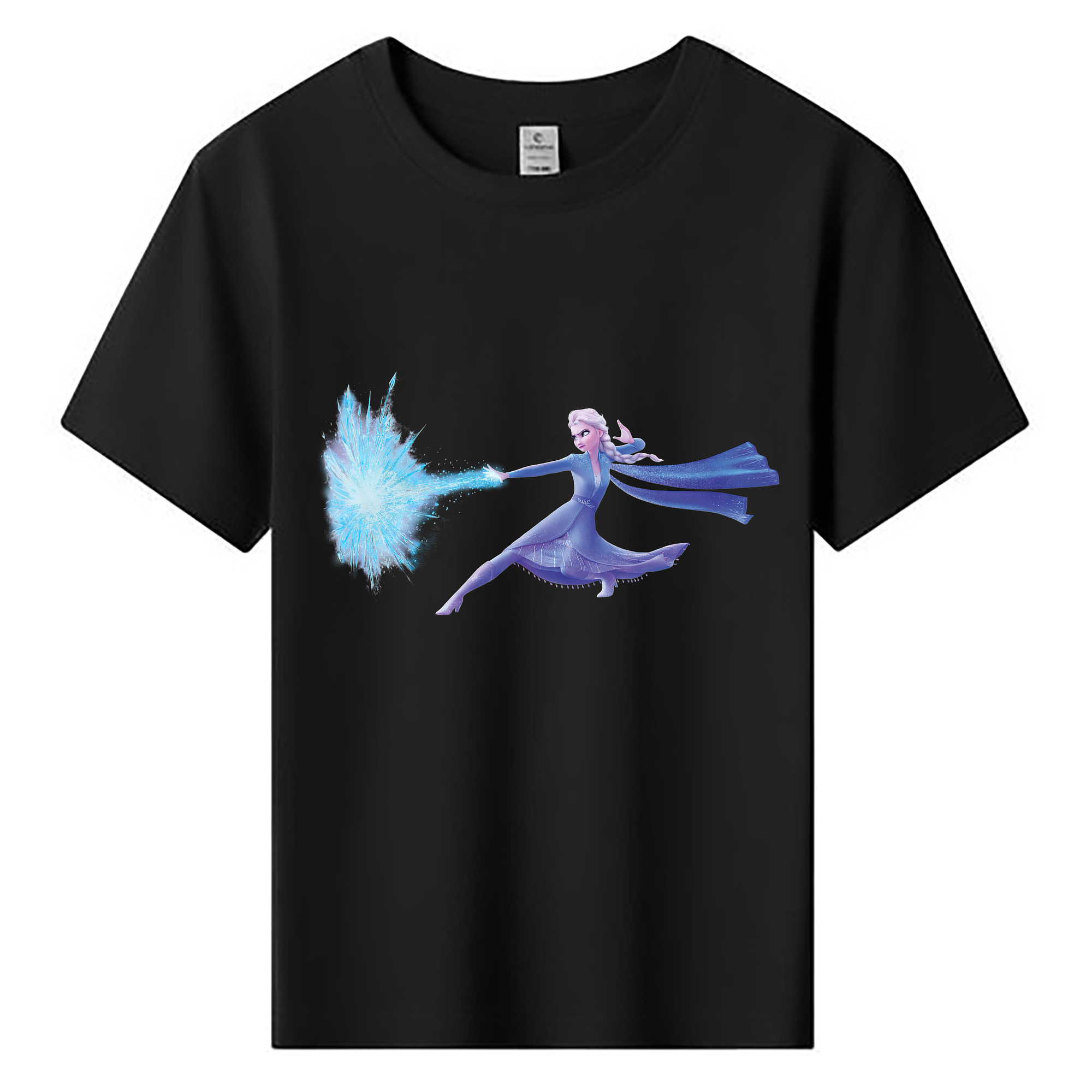 （画像用） アナと雪の女王 アンナ エルサ Frozen Anna Elsa 綿100％キッズTシャツ（フロントプリント）