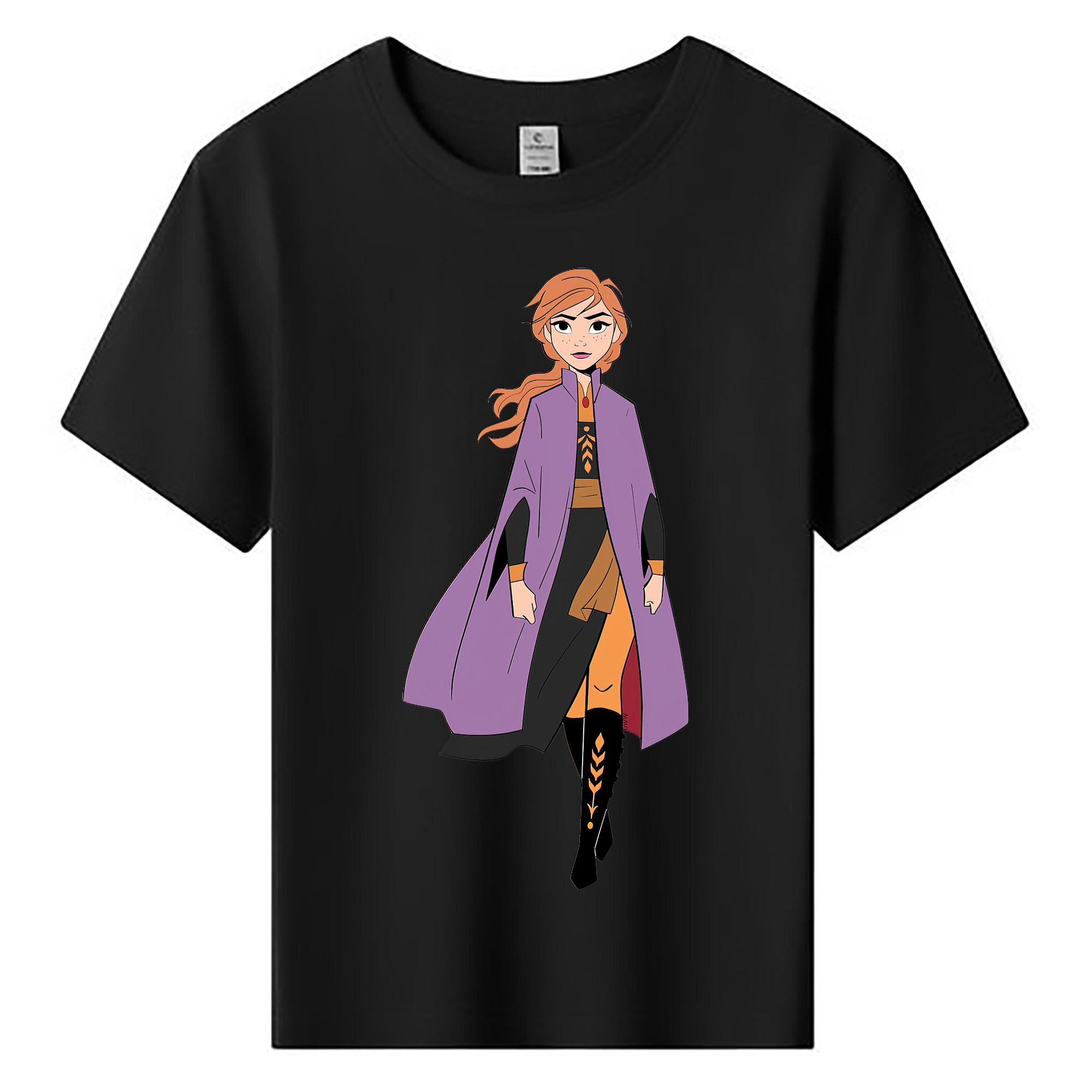 （画像用） アナと雪の女王 アンナ エルサ Frozen Anna Elsa 綿100％キッズTシャツ（フロントプリント）
