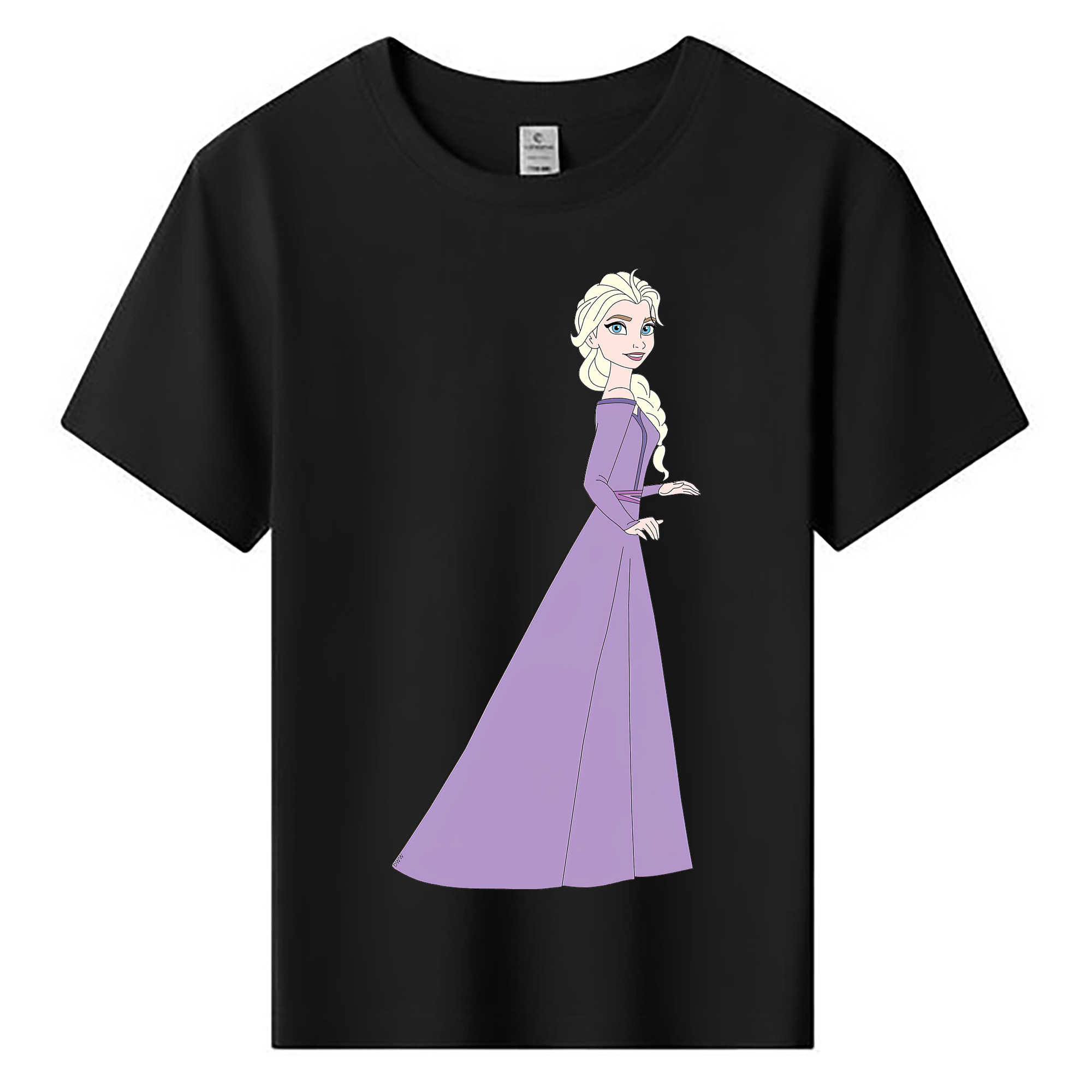（画像用） アナと雪の女王 アンナ エルサ Frozen Anna Elsa 綿100％キッズTシャツ（フロントプリント）