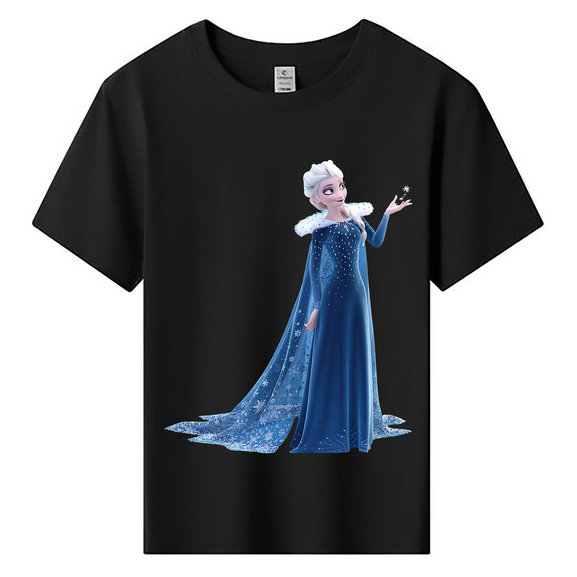 （画像用） アナと雪の女王 アンナ エルサ Frozen Anna Elsa 綿100％キッズTシャツ（フロントプリント）