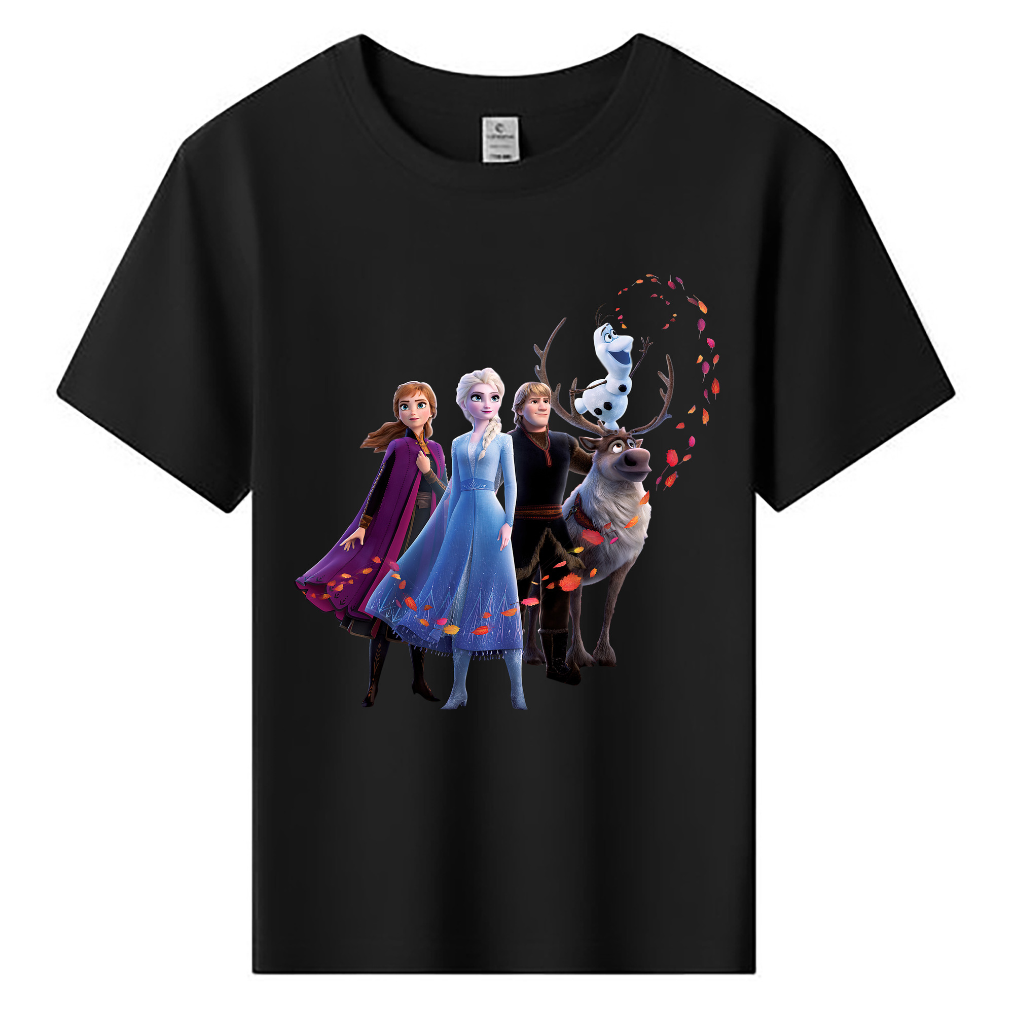 （画像用） アナと雪の女王 アンナ エルサ Frozen Anna Elsa 綿100％キッズTシャツ（フロントプリント）