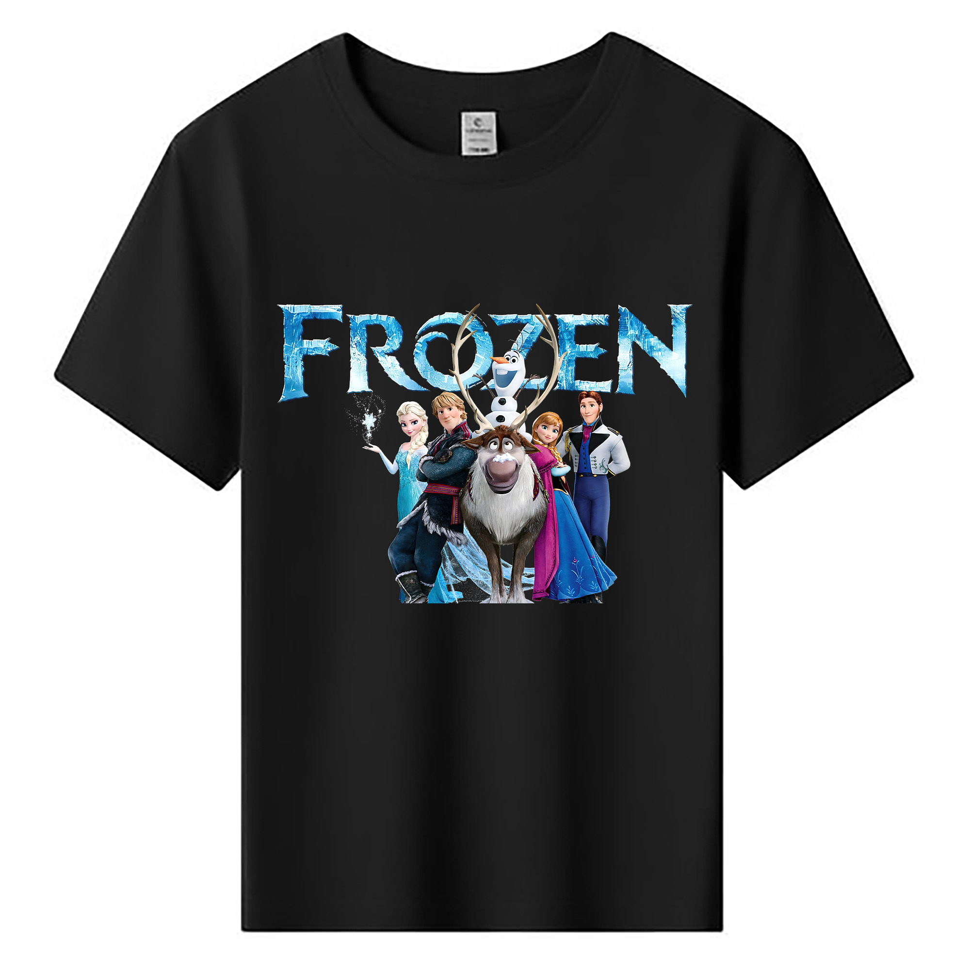 （画像用） アナと雪の女王 アンナ エルサ Frozen Anna Elsa 綿100％キッズTシャツ（フロントプリント）