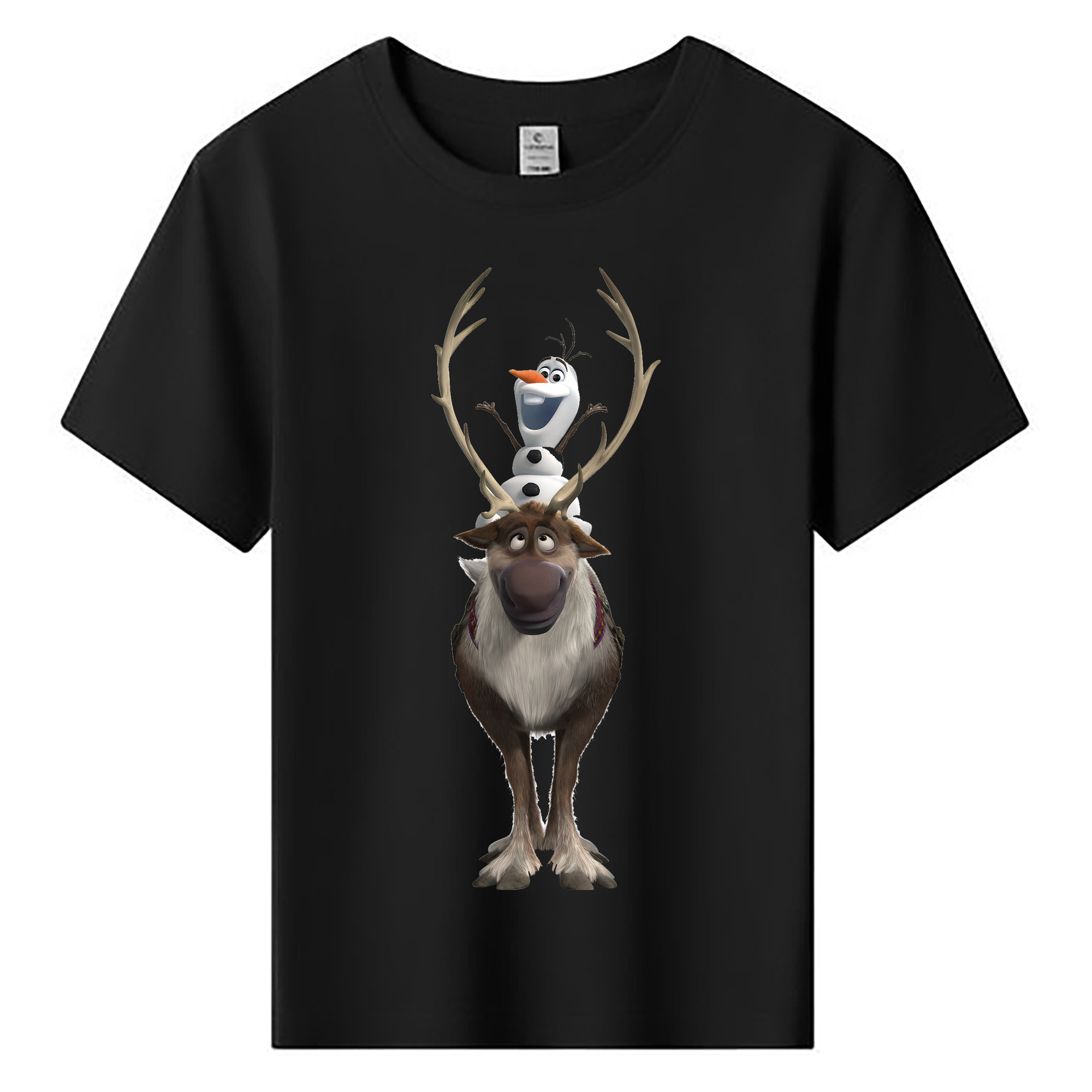 （画像用） アナと雪の女王 アンナ エルサ Frozen Anna Elsa 綿100％キッズTシャツ（フロントプリント）