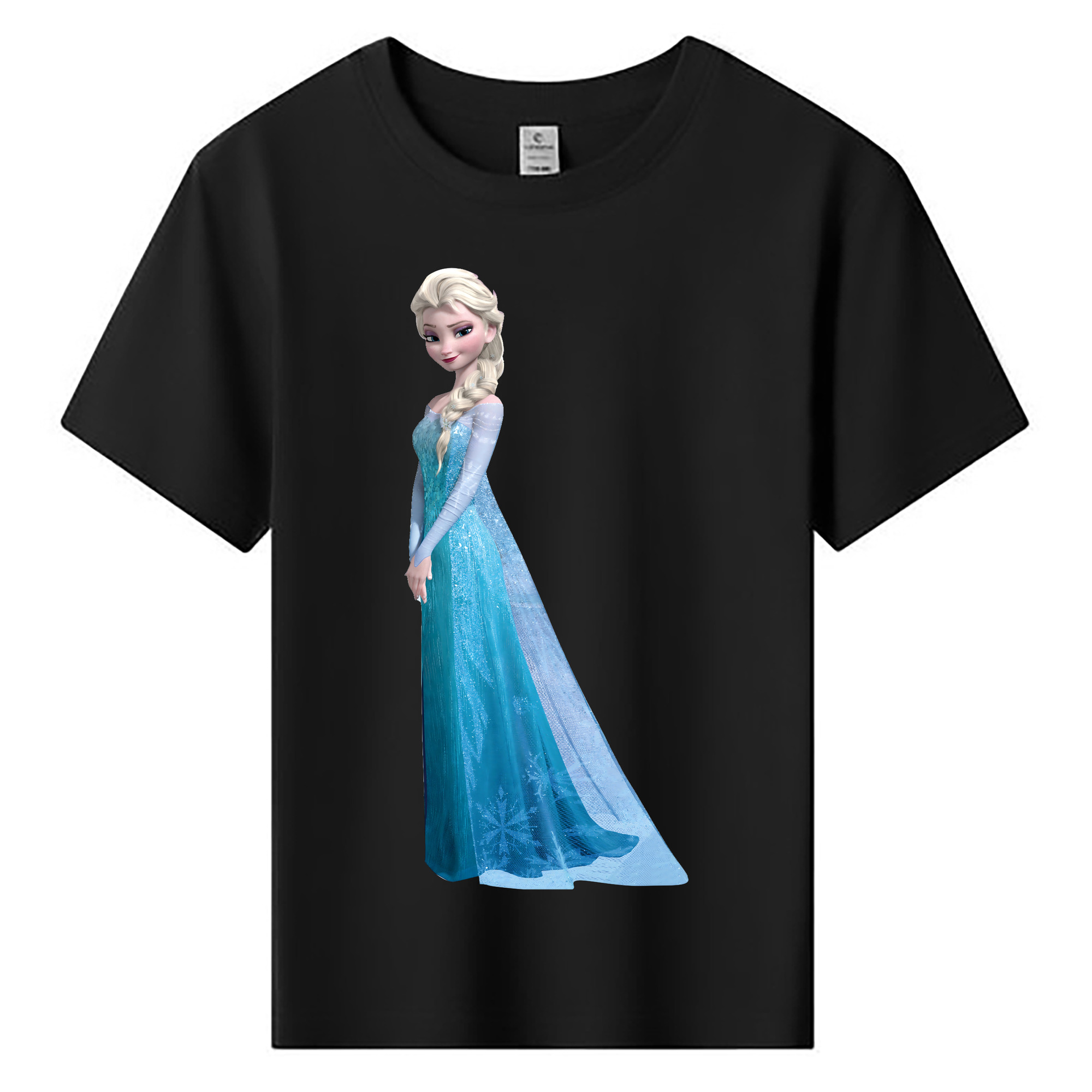 （画像用） アナと雪の女王 アンナ エルサ Frozen Anna Elsa 綿100％キッズTシャツ（フロントプリント）