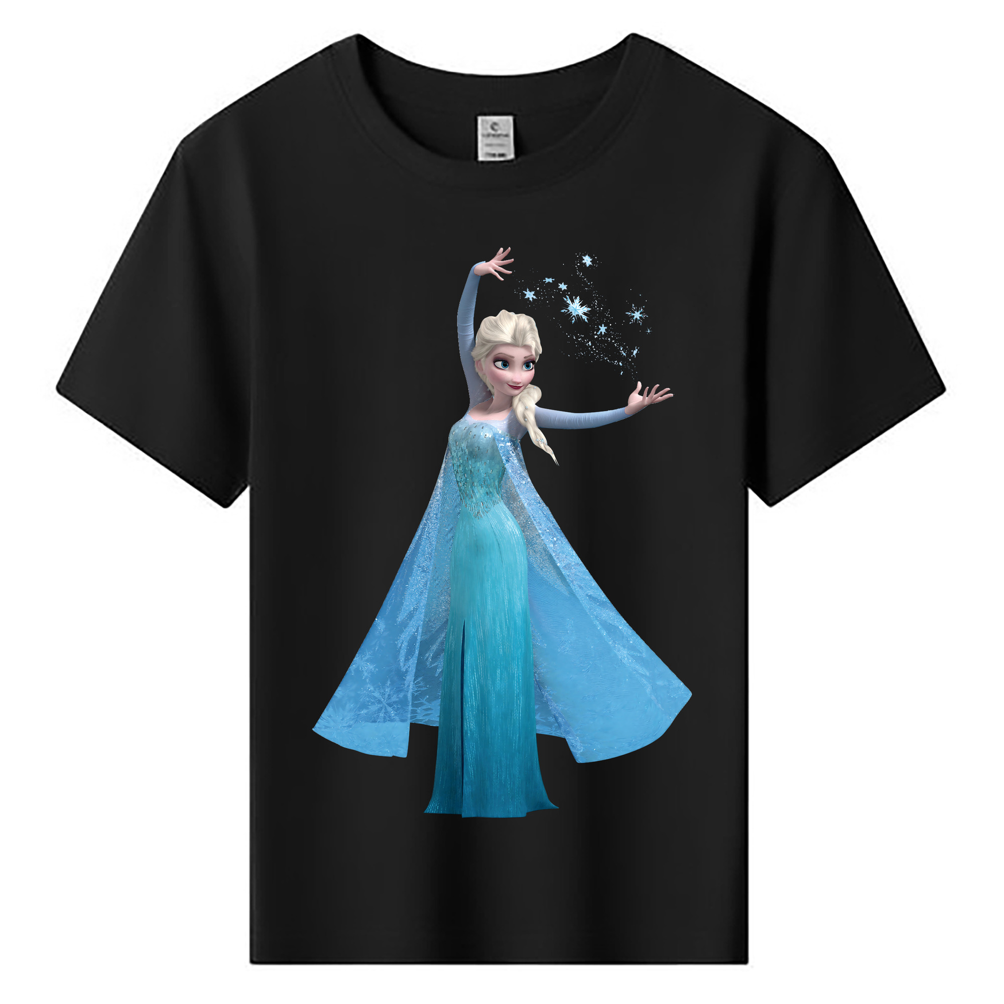 （画像用） アナと雪の女王 アンナ エルサ Frozen Anna Elsa 綿100％キッズTシャツ（フロントプリント）