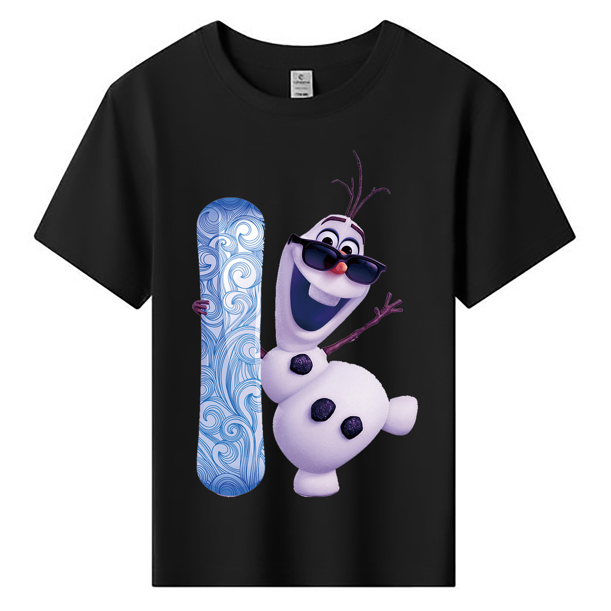 （画像用） アナと雪の女王 アンナ エルサ Frozen Anna Elsa 綿100％キッズTシャツ（フロントプリント）