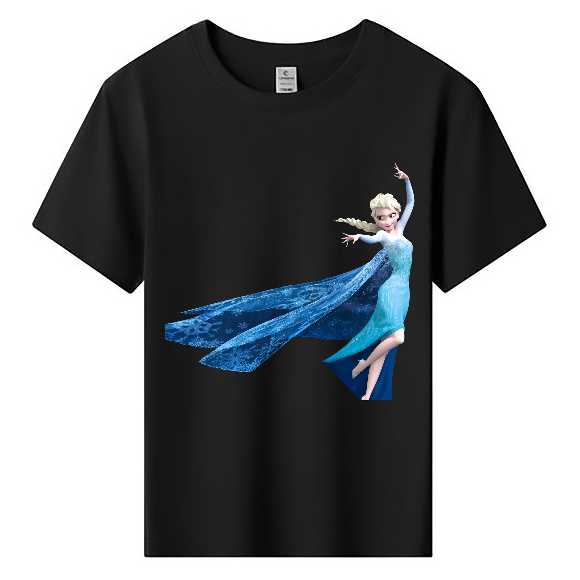 （画像用） アナと雪の女王 アンナ エルサ Frozen Anna Elsa 綿100％キッズTシャツ（フロントプリント）