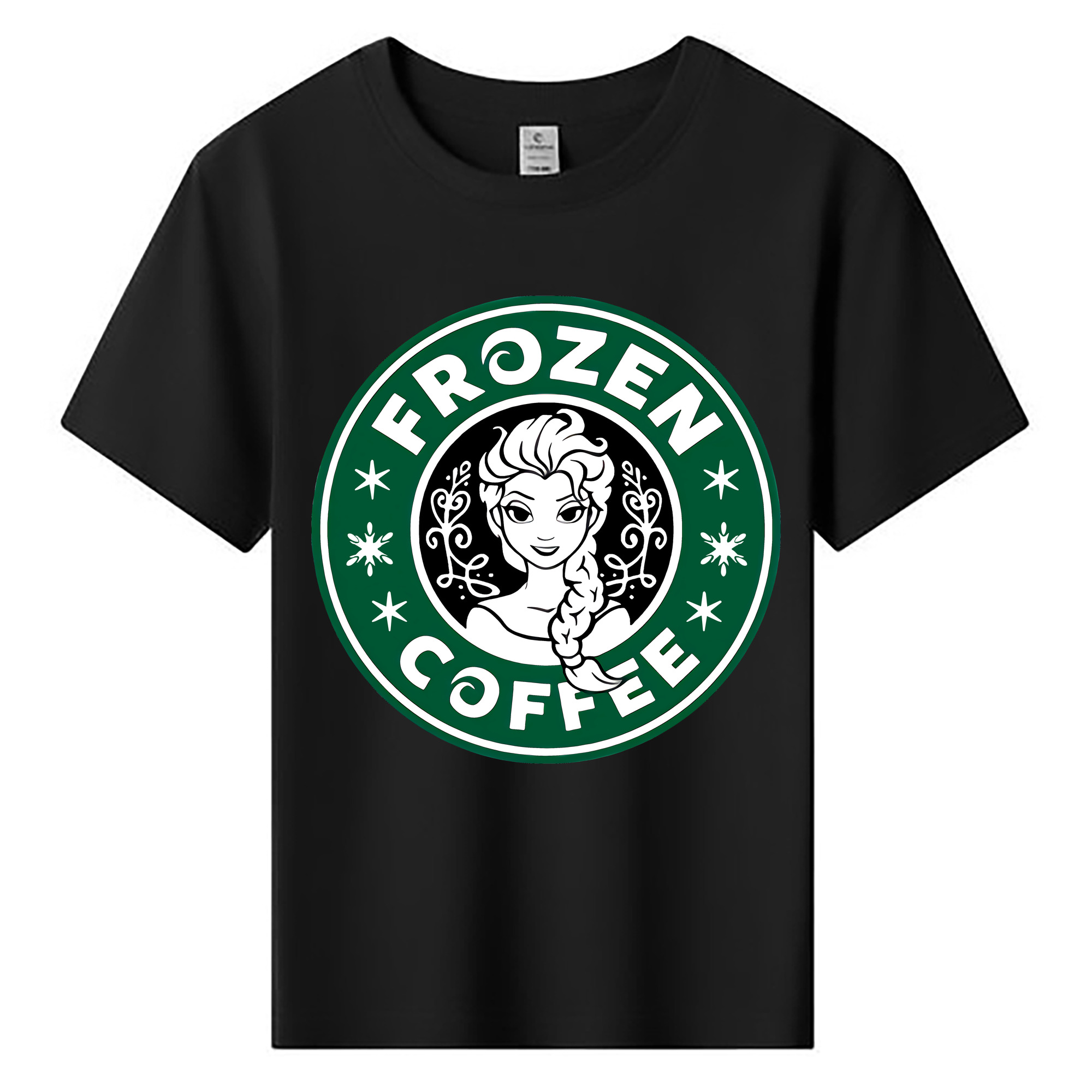 （画像用） アナと雪の女王 アンナ エルサ Frozen Anna Elsa 綿100％キッズTシャツ（フロントプリント）