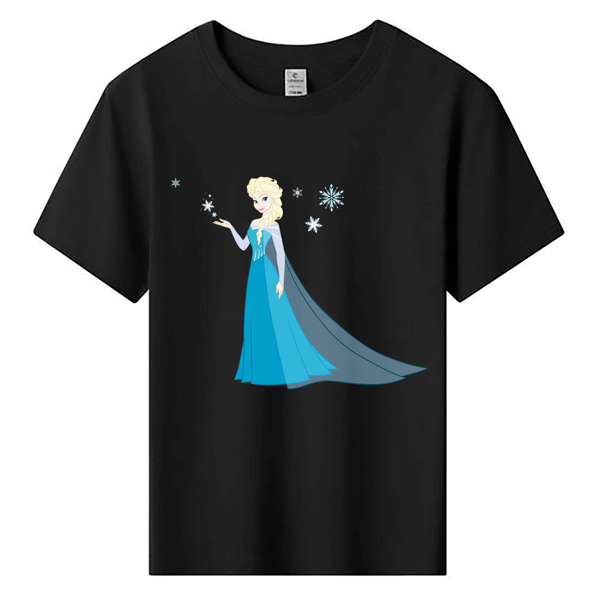 （画像用） アナと雪の女王 アンナ エルサ Frozen Anna Elsa 綿100％キッズTシャツ（フロントプリント）
