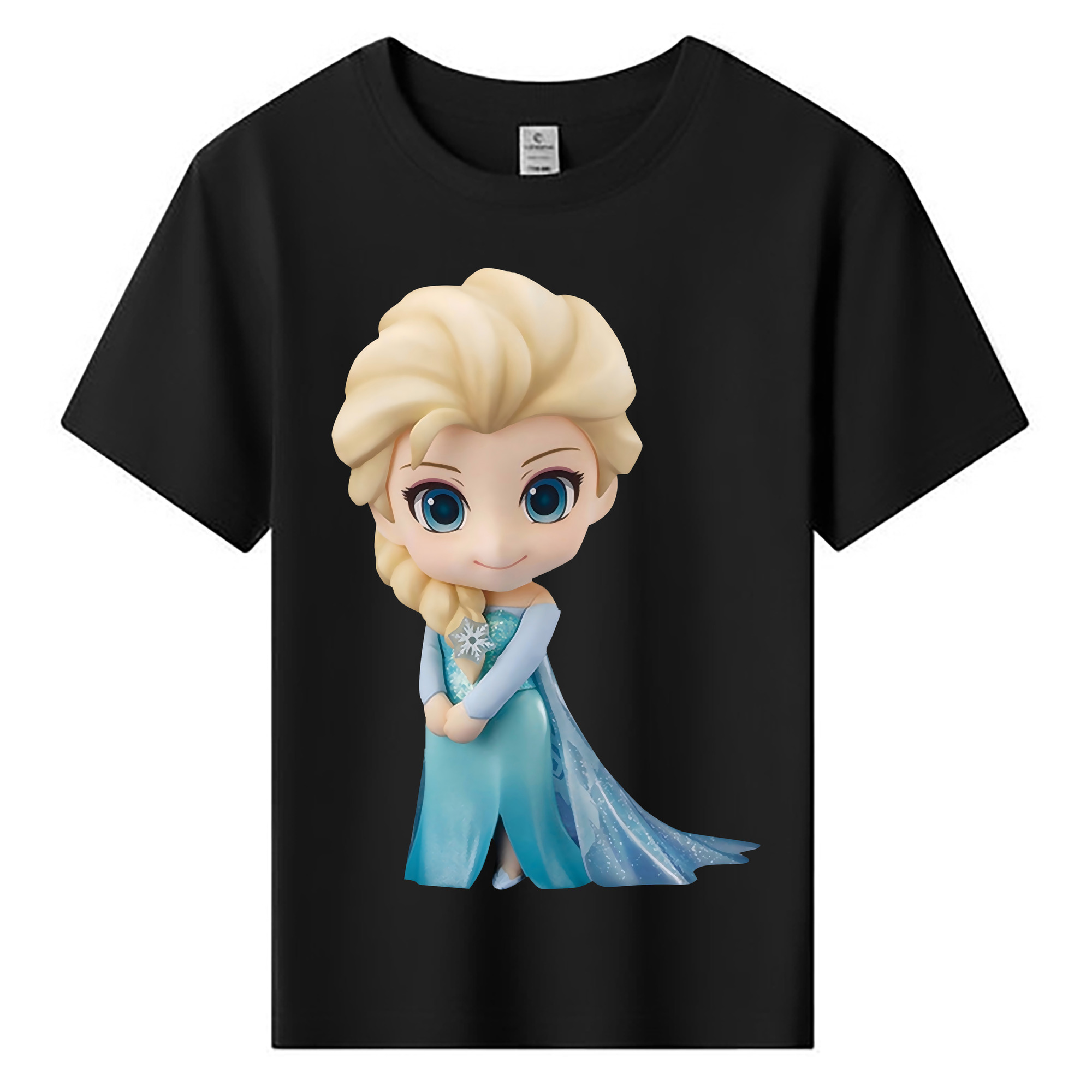 （画像用） アナと雪の女王 アンナ エルサ Frozen Anna Elsa 綿100％キッズTシャツ（フロントプリント）