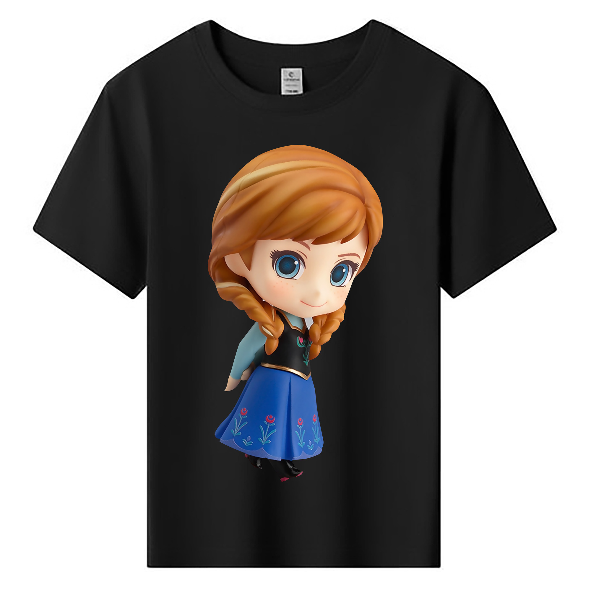 （画像用） アナと雪の女王 アンナ エルサ Frozen Anna Elsa 綿100％キッズTシャツ（フロントプリント）