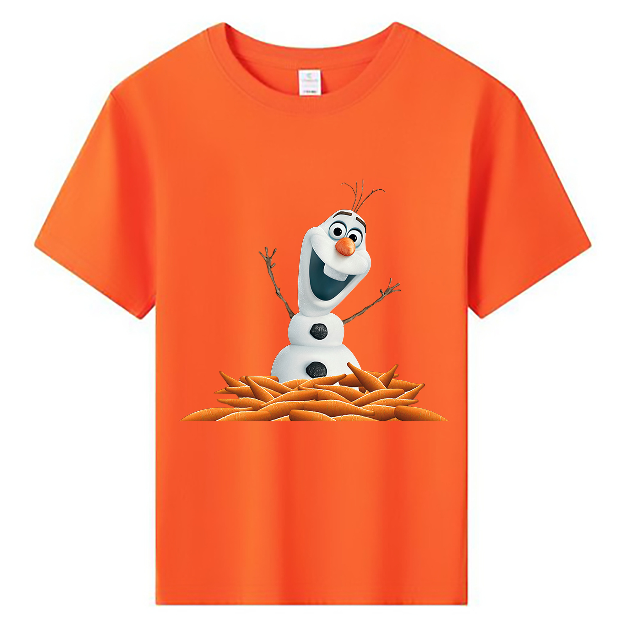 （画像用） アナと雪の女王 アンナ エルサ Frozen Anna Elsa 綿100％キッズTシャツ（フロントプリント）