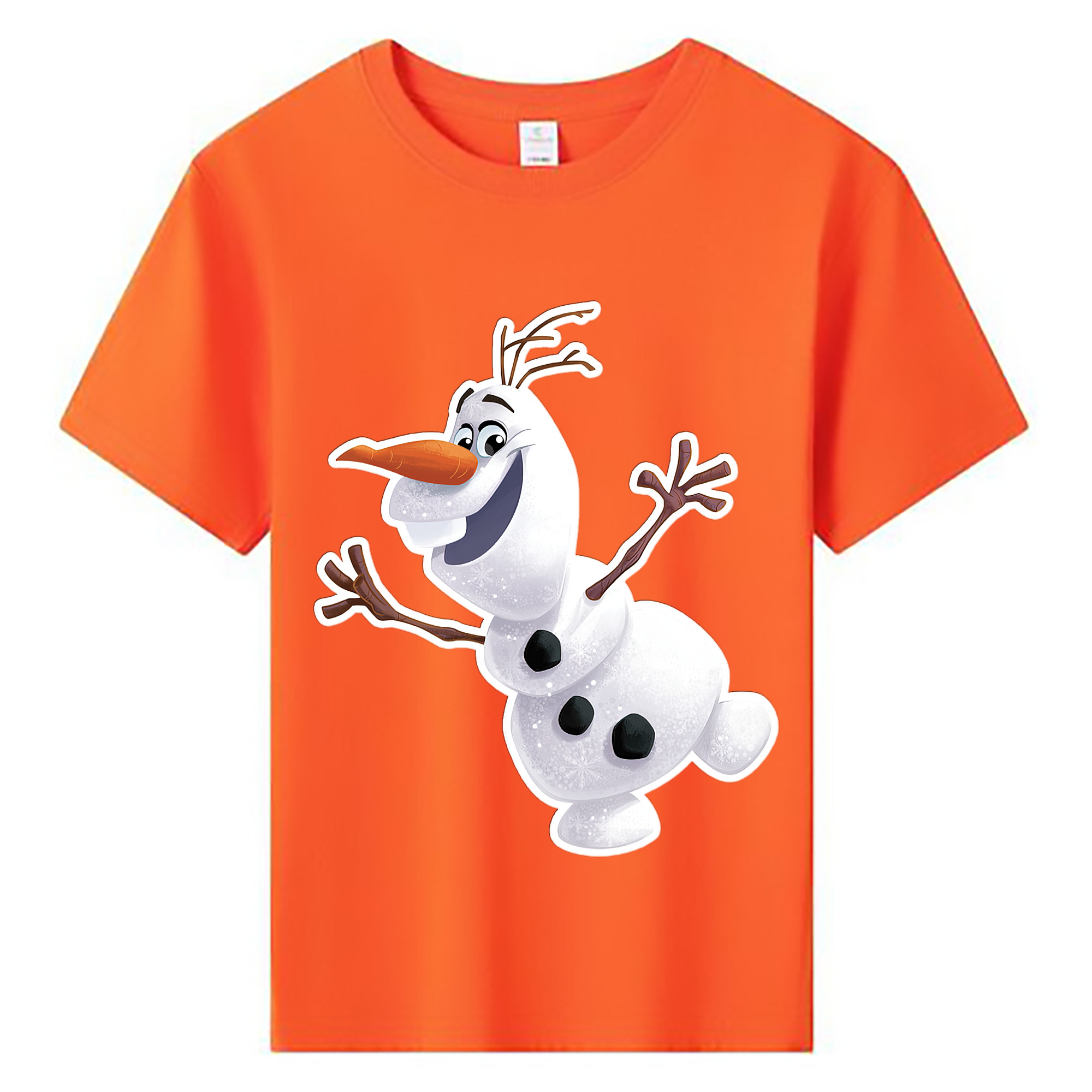 （画像用） アナと雪の女王 アンナ エルサ Frozen Anna Elsa 綿100％キッズTシャツ（フロントプリント）