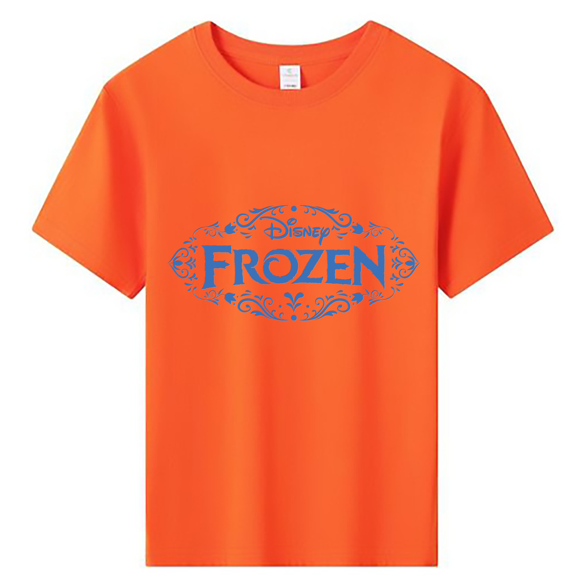 （画像用） アナと雪の女王 アンナ エルサ Frozen Anna Elsa 綿100％キッズTシャツ（フロントプリント）