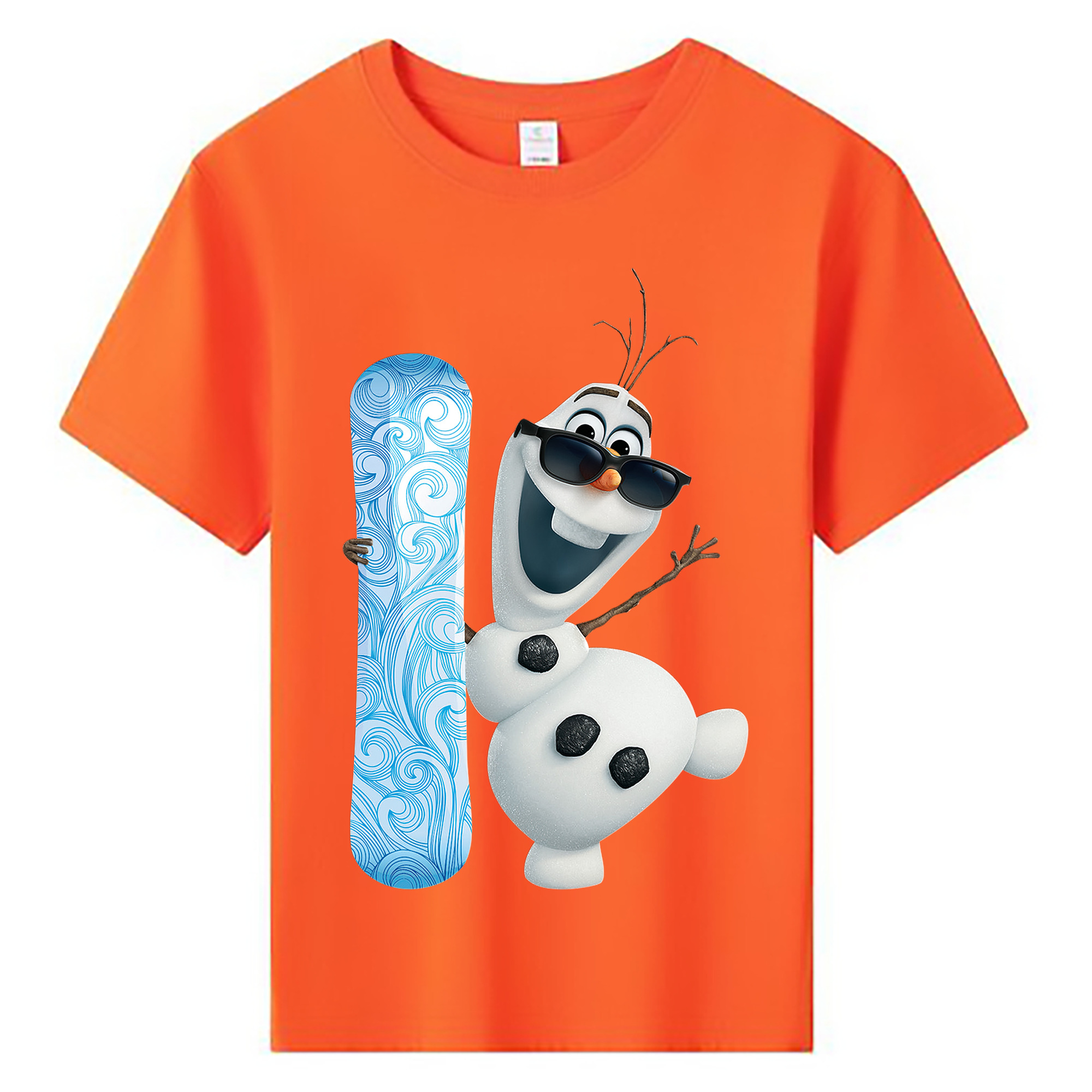 （画像用） アナと雪の女王 アンナ エルサ Frozen Anna Elsa 綿100％キッズTシャツ（フロントプリント）