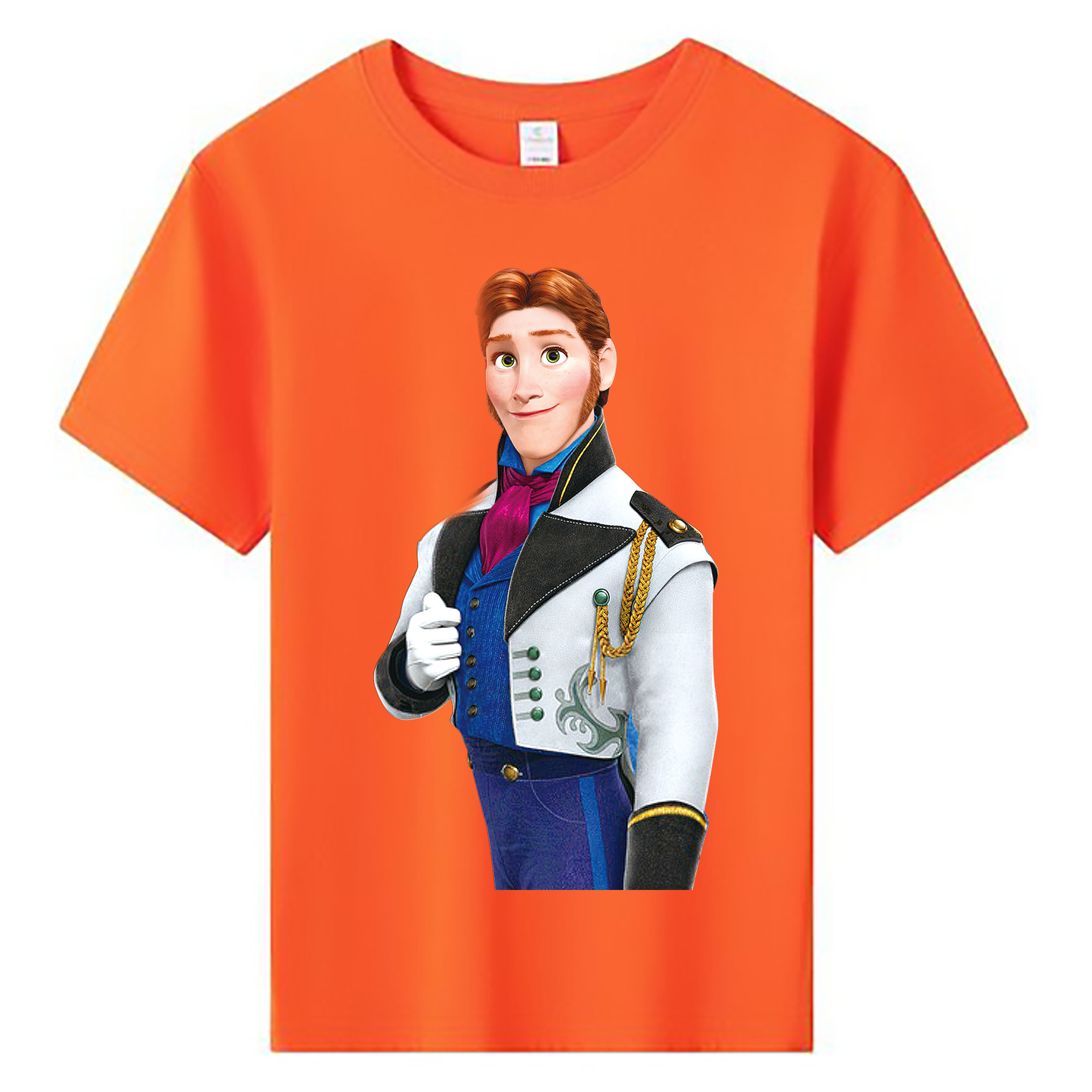 （画像用） アナと雪の女王 アンナ エルサ Frozen Anna Elsa 綿100％キッズTシャツ（フロントプリント）