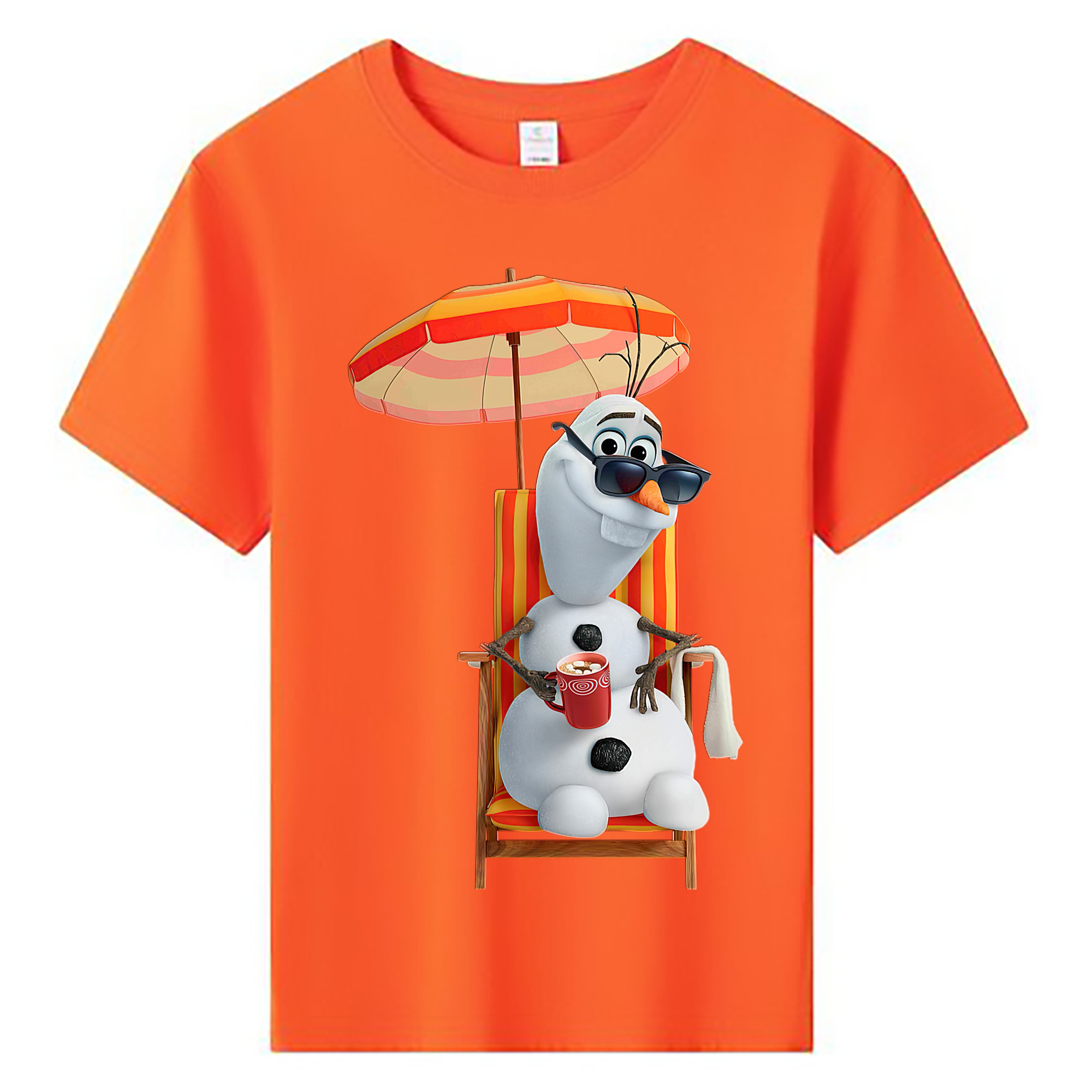 （画像用） アナと雪の女王 アンナ エルサ Frozen Anna Elsa 綿100％キッズTシャツ（フロントプリント）