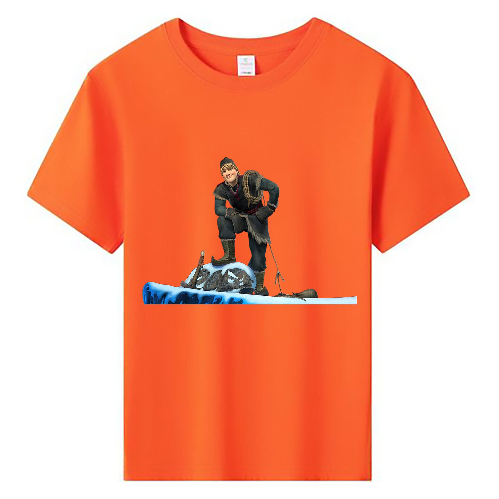 （画像用） アナと雪の女王 アンナ エルサ Frozen Anna Elsa 綿100％キッズTシャツ（フロントプリント）