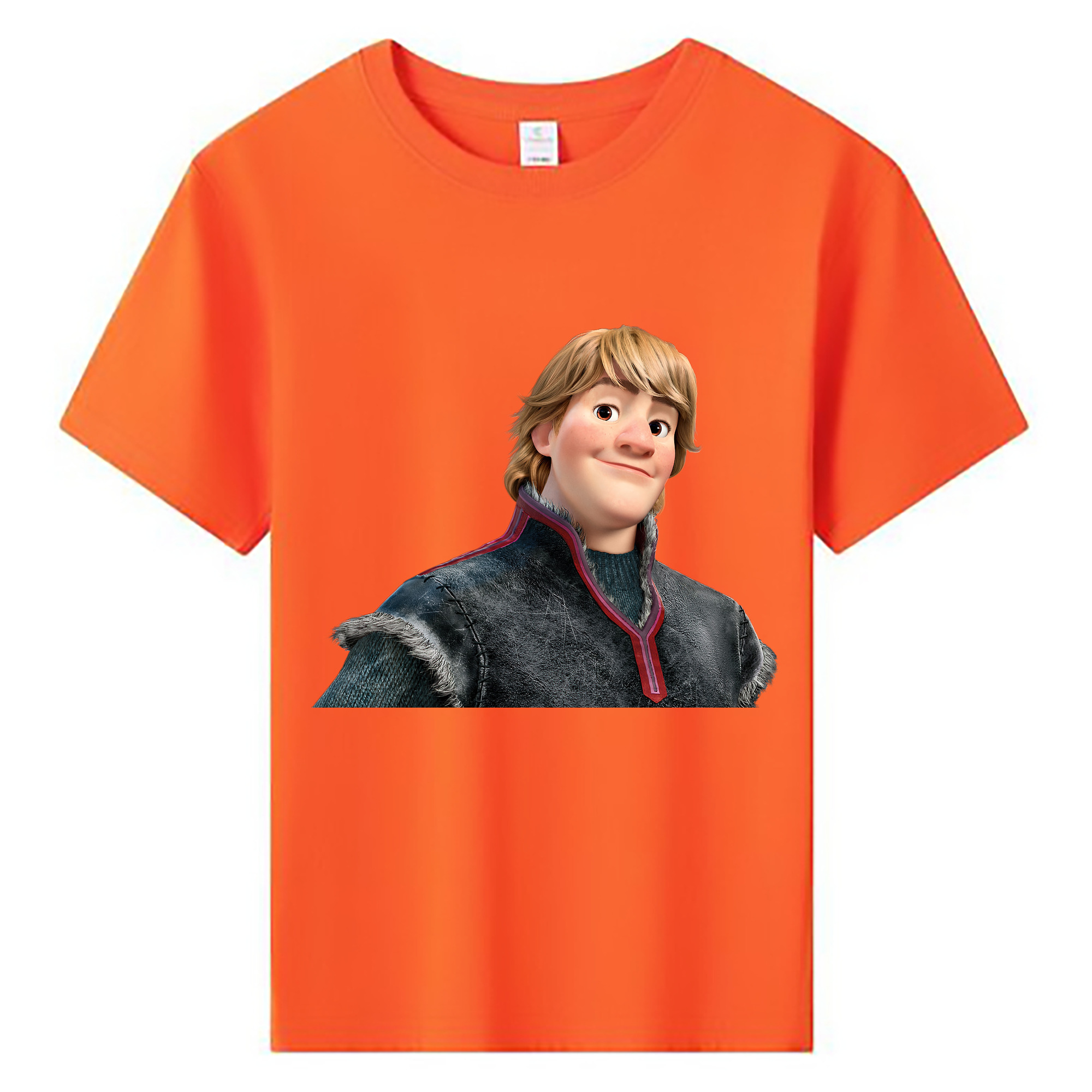 （画像用） アナと雪の女王 アンナ エルサ Frozen Anna Elsa 綿100％キッズTシャツ（フロントプリント）