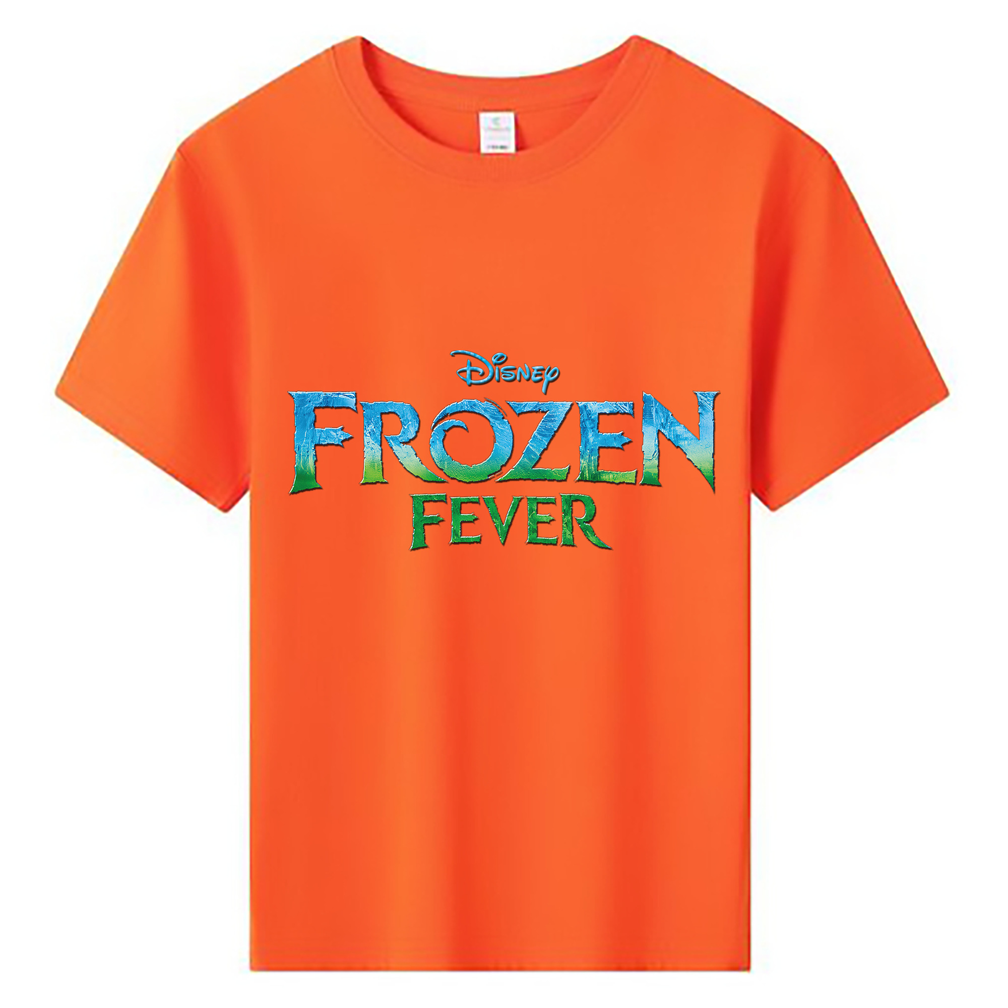 （画像用） アナと雪の女王 アンナ エルサ Frozen Anna Elsa 綿100％キッズTシャツ（フロントプリント）
