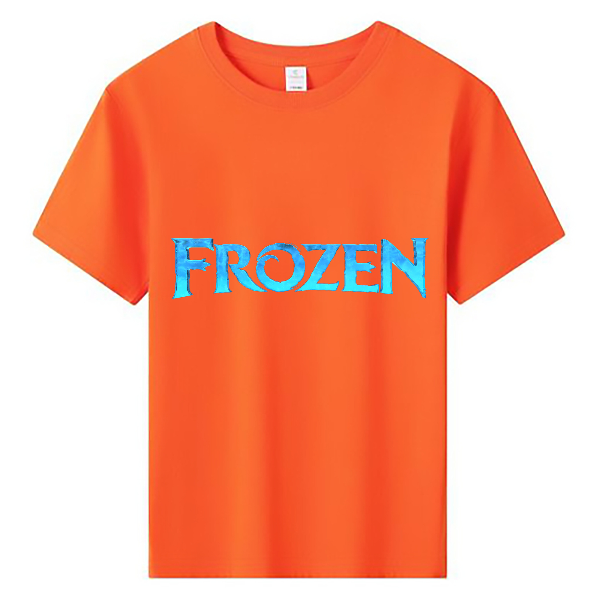 （画像用） アナと雪の女王 アンナ エルサ Frozen Anna Elsa 綿100％キッズTシャツ（フロントプリント）