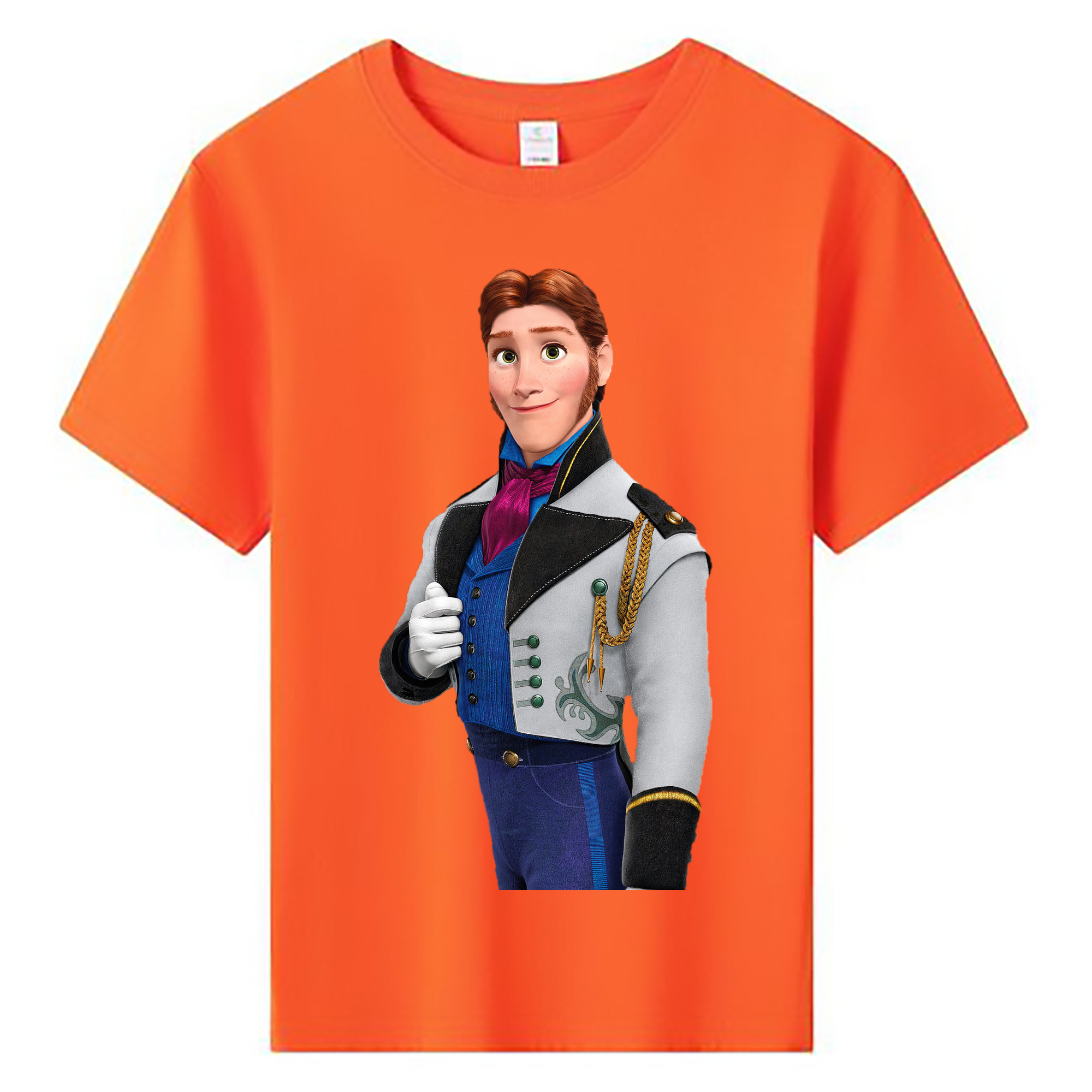 （画像用） アナと雪の女王 アンナ エルサ Frozen Anna Elsa 綿100％キッズTシャツ（フロントプリント）