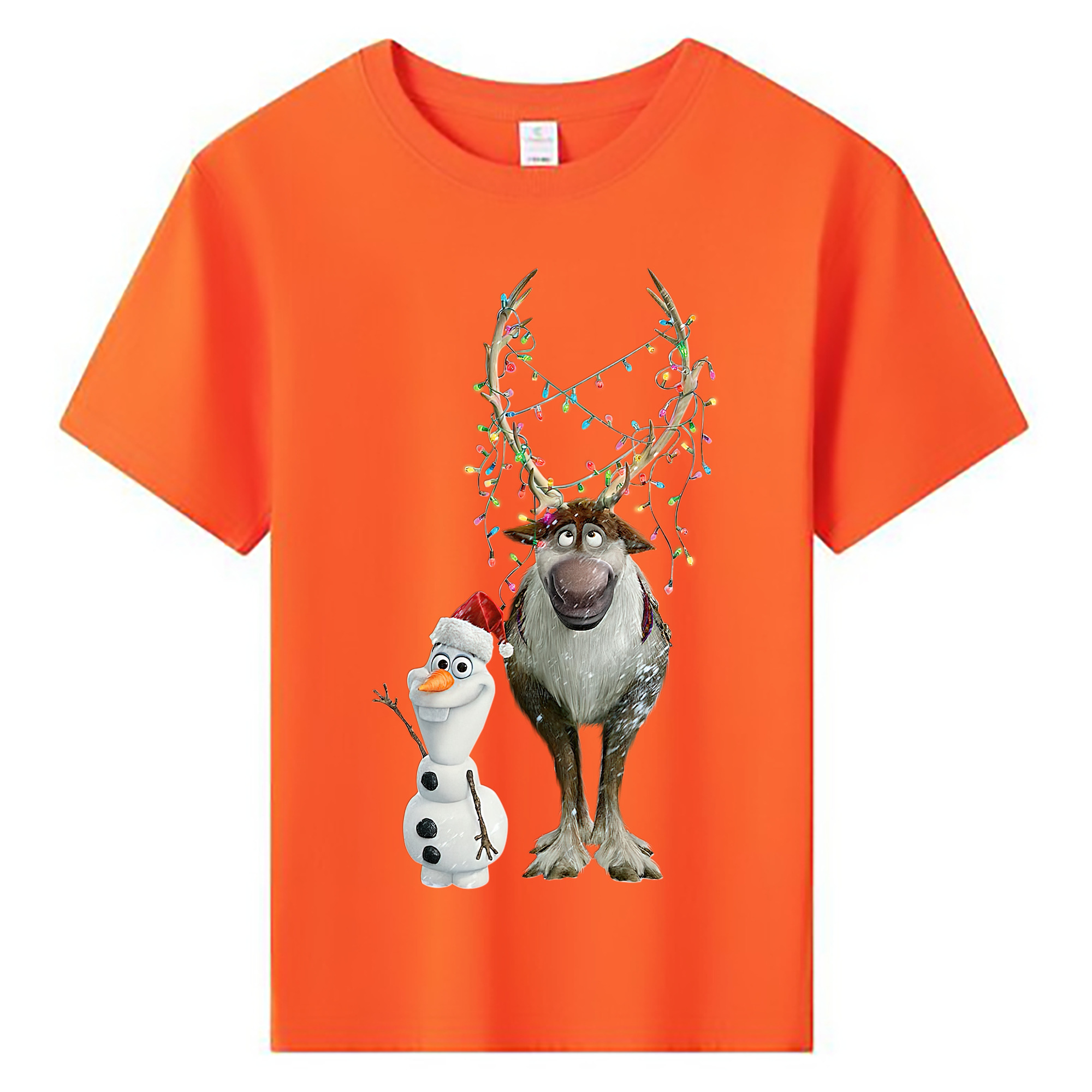 （画像用） アナと雪の女王 アンナ エルサ Frozen Anna Elsa 綿100％キッズTシャツ（フロントプリント）