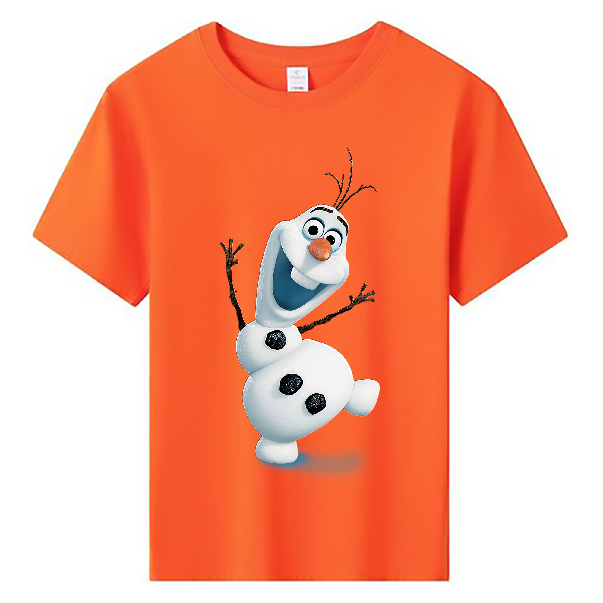 （画像用） アナと雪の女王 アンナ エルサ Frozen Anna Elsa 綿100％キッズTシャツ（フロントプリント）